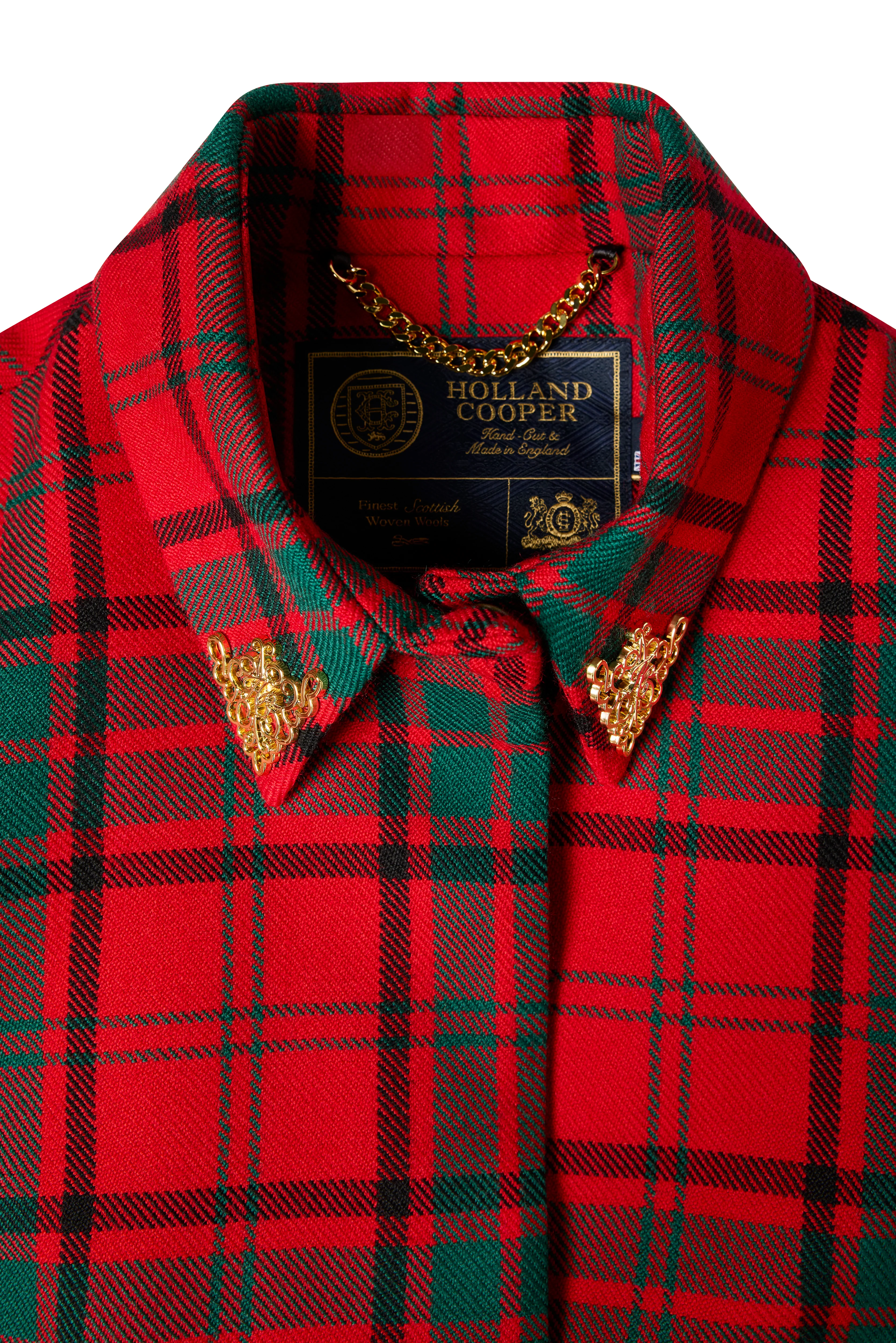 Full Length Knightsbridge Cape (Red Tartan) - Image 6