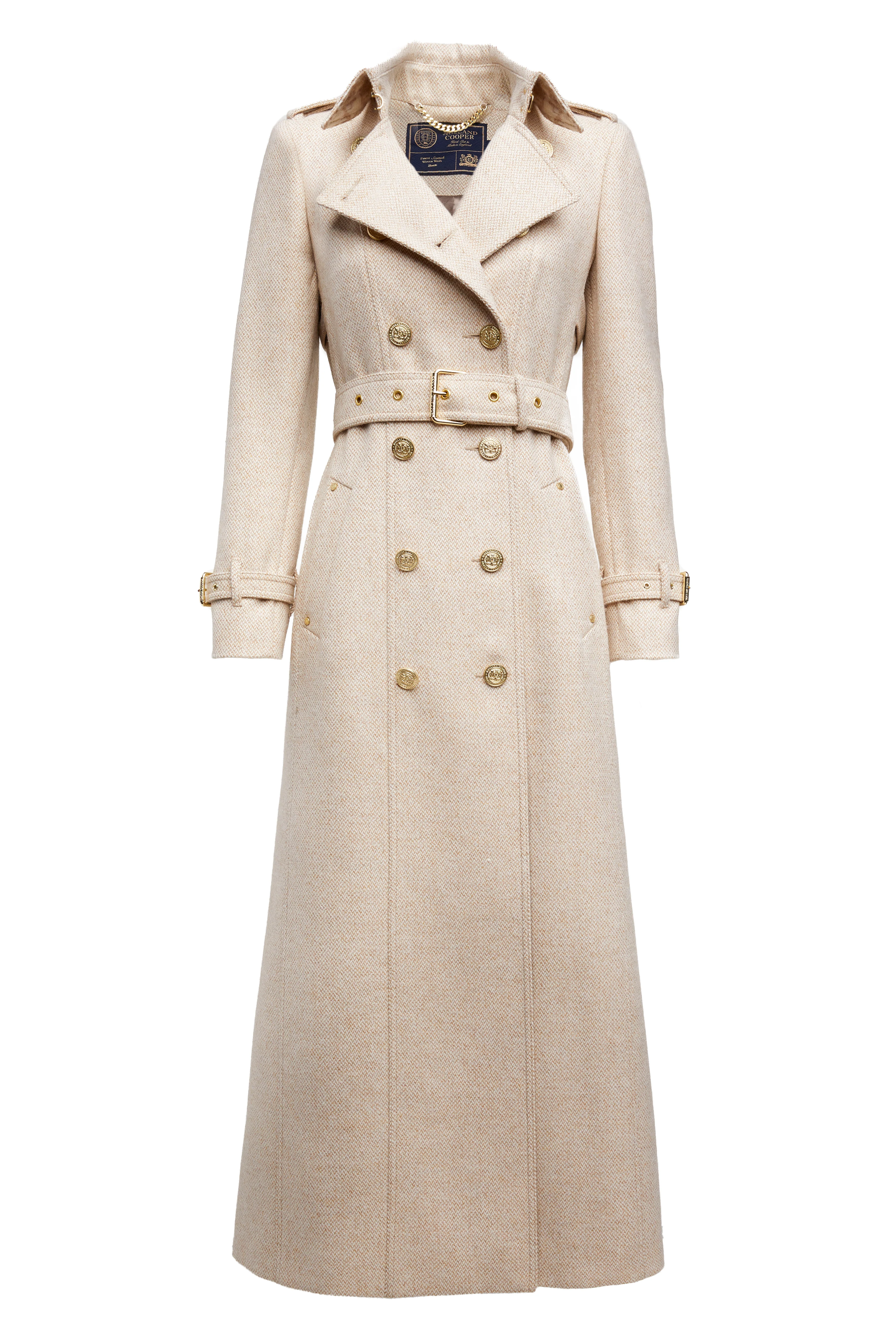 Full Length Marlborough Trench Coat (Biscuit) - Image 4