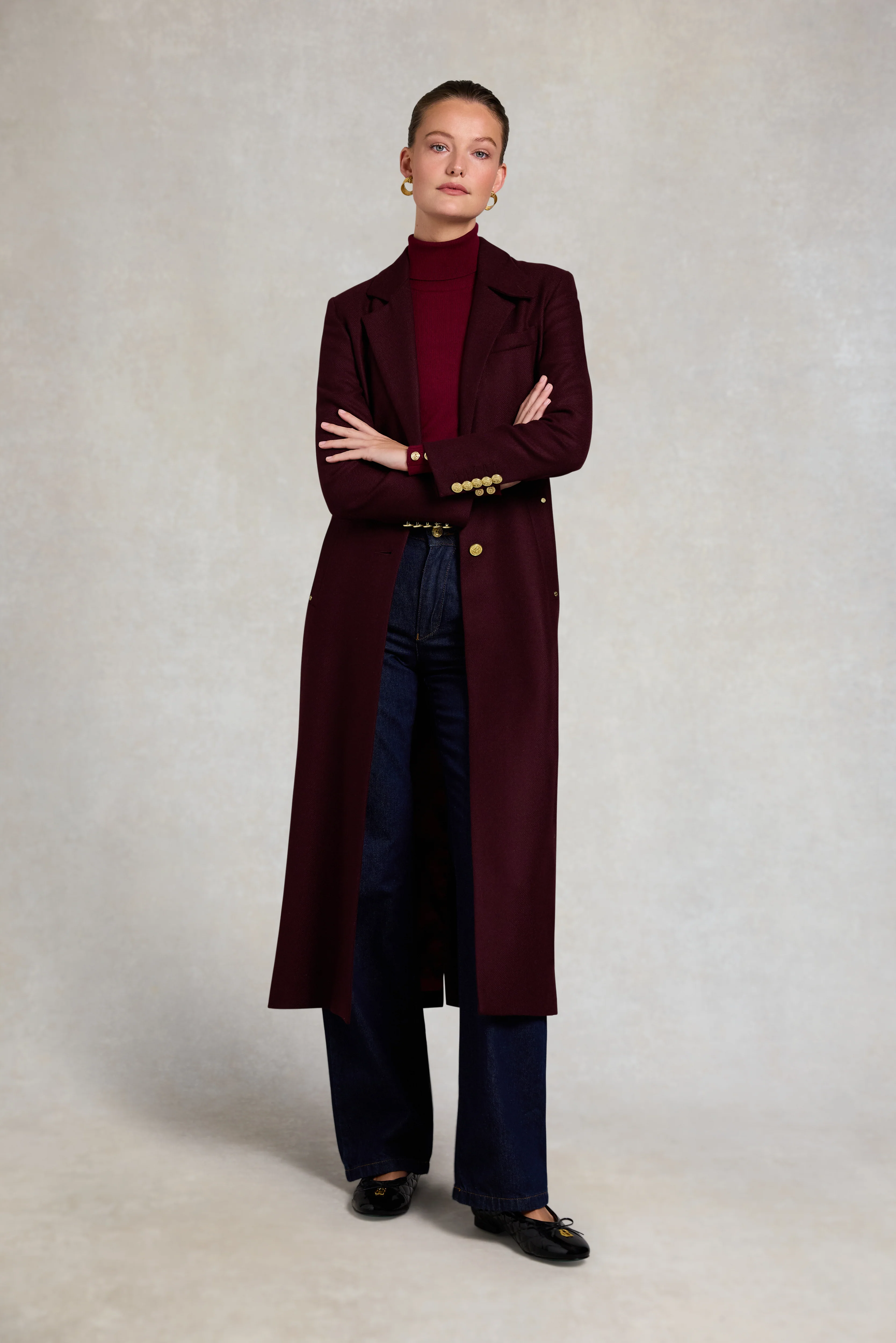 Full Length Regency Coat (Mulberry)