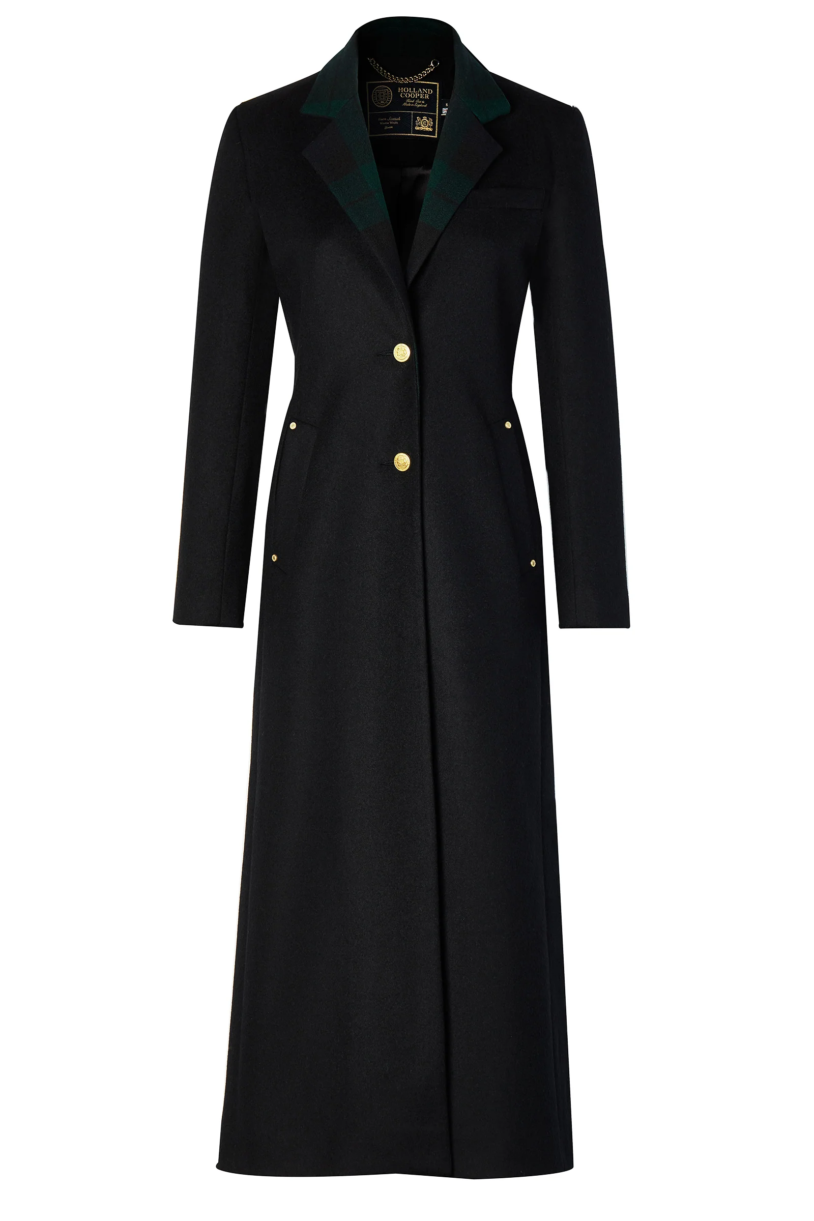 Full Length Regency Coat (Soft Navy Blackwatch) - Image 4