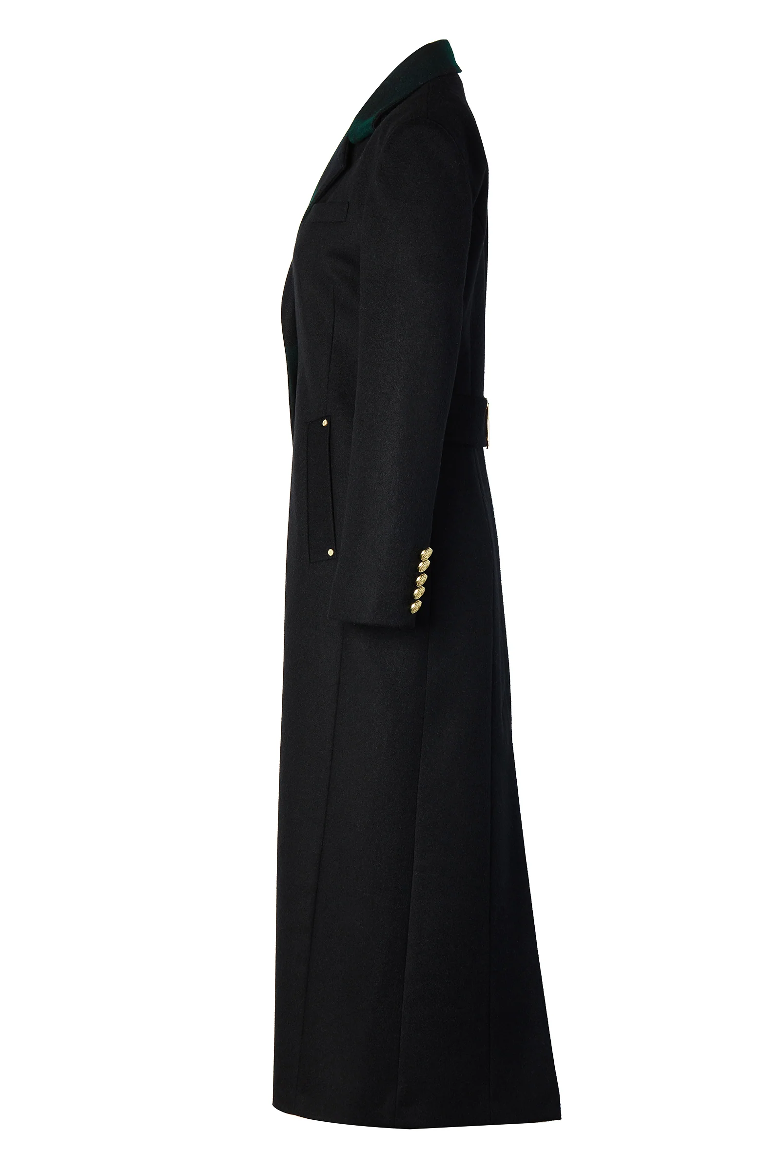 Full Length Regency Coat (Soft Navy Blackwatch) - Image 8