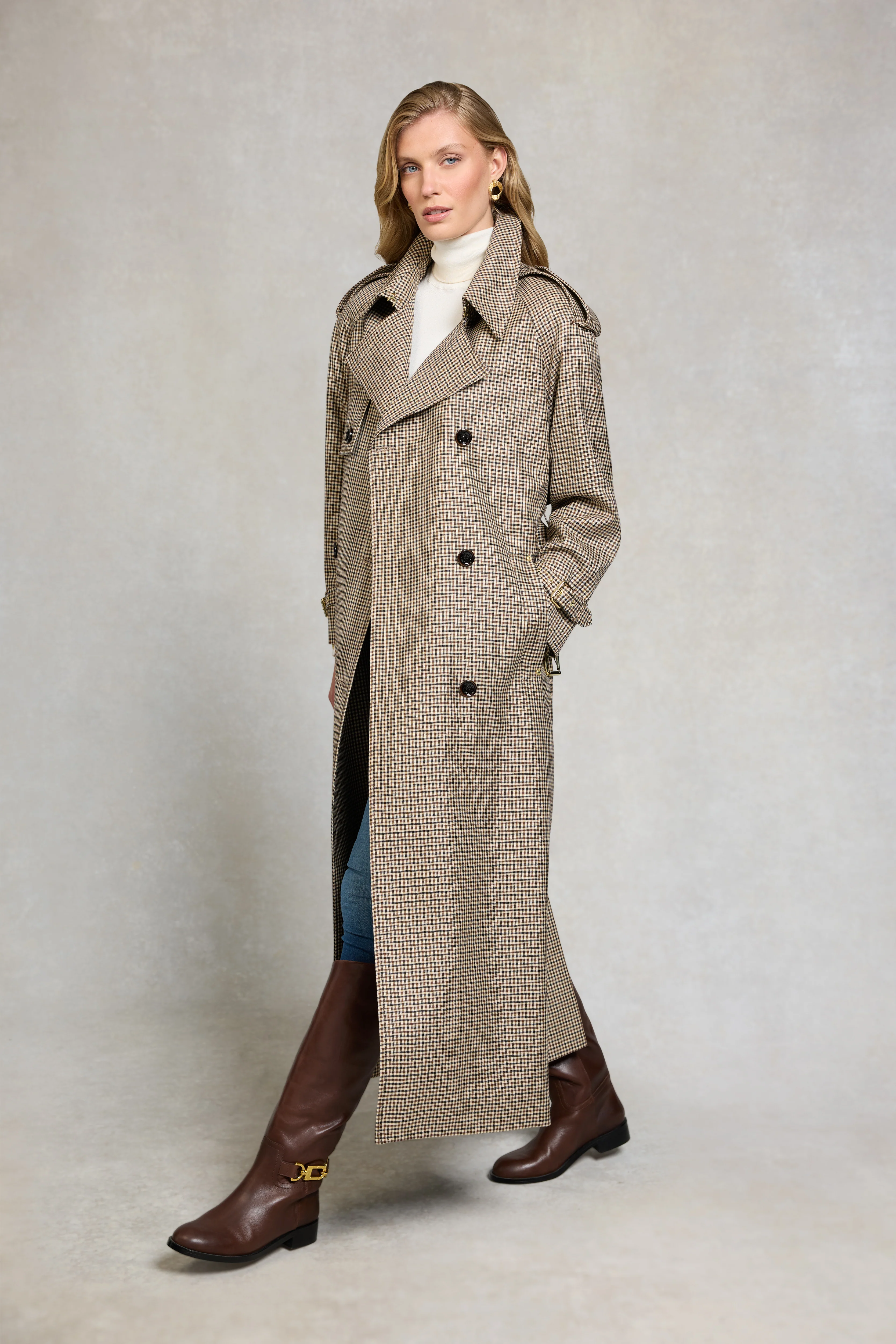 Full Length Soho Trench Coat (Westminster Tweed) - Image 2