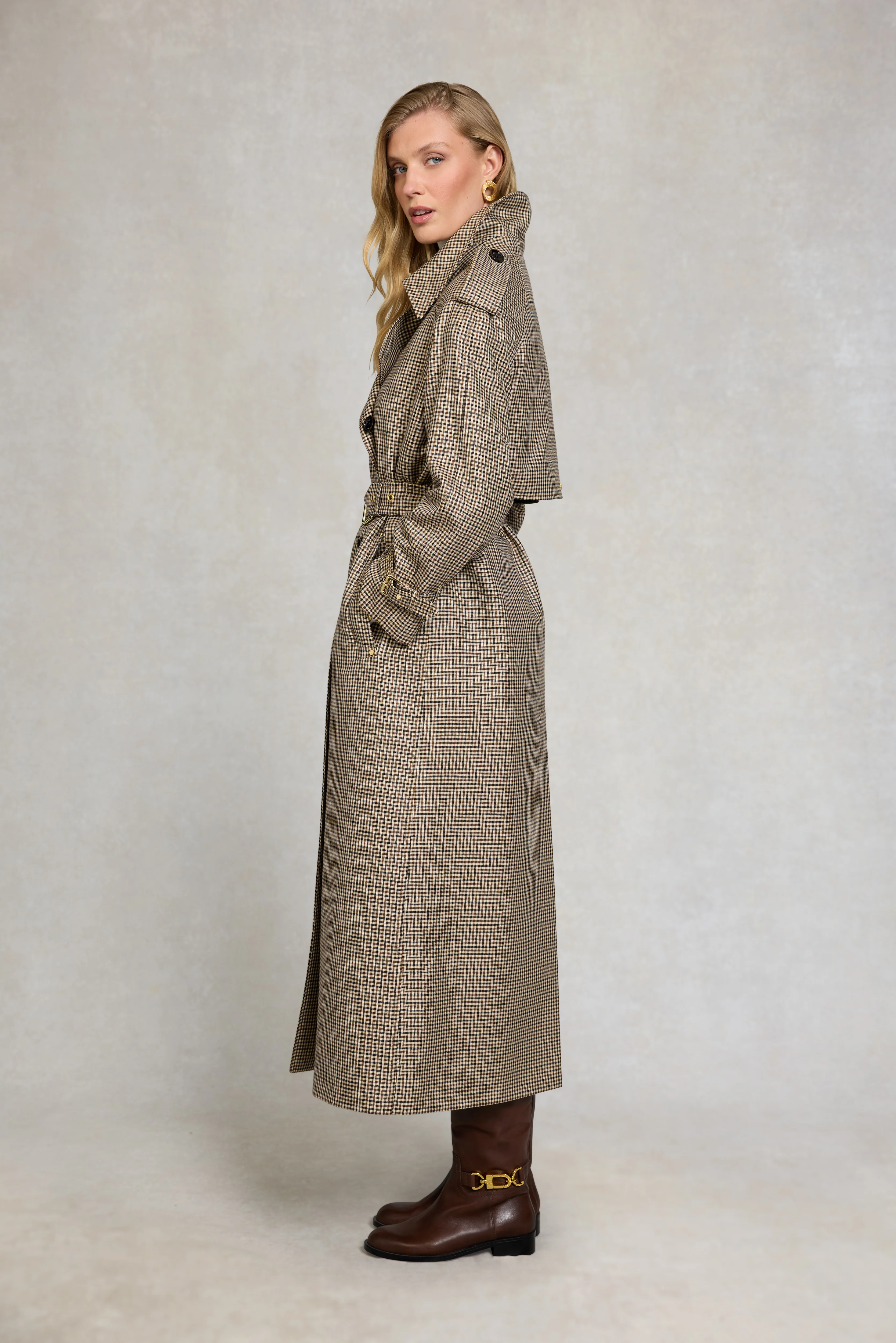Full Length Soho Trench Coat (Westminster Tweed) - Image 3