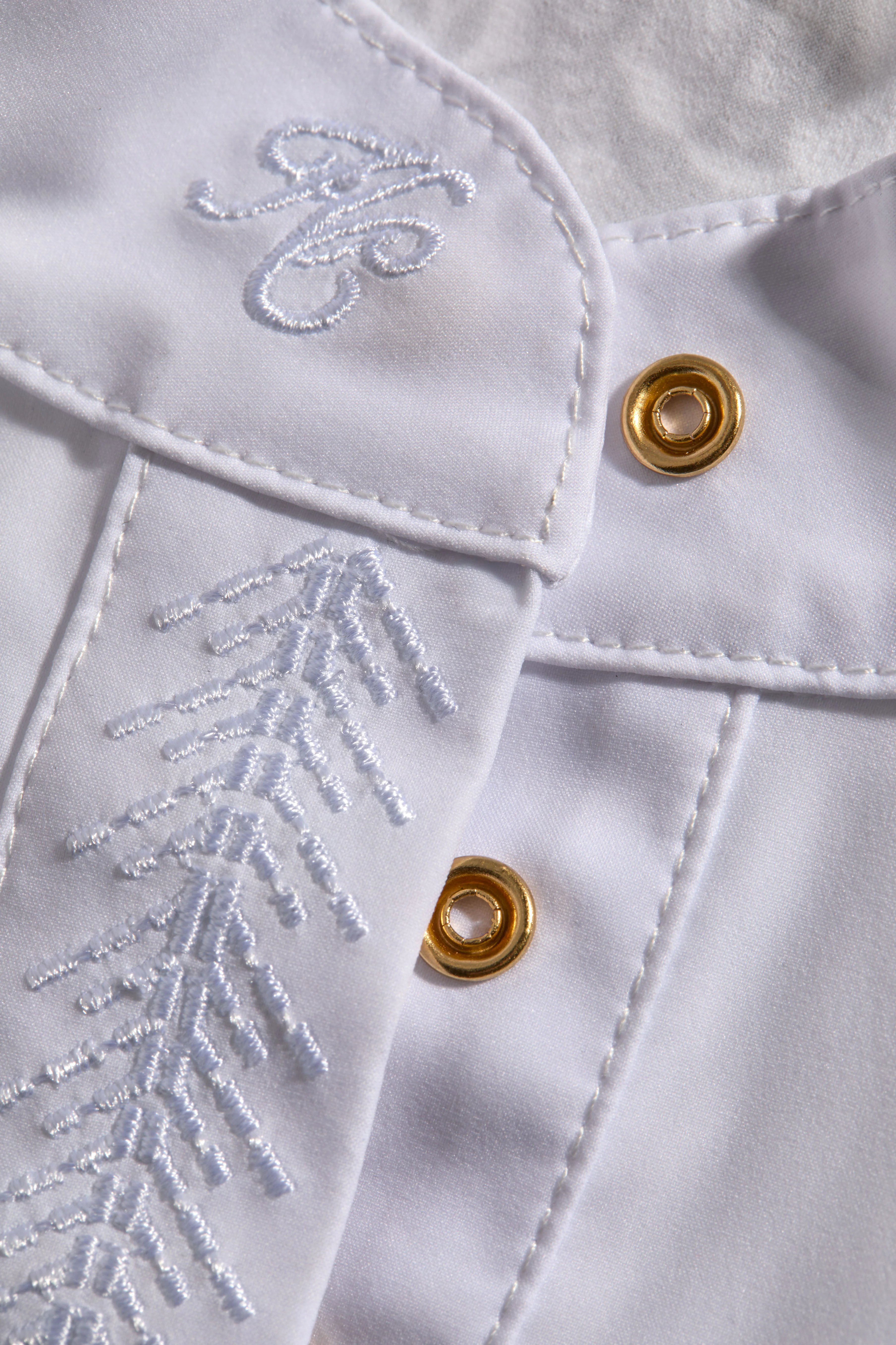 Gatcombe Short Sleeve Showshirt (White) - Image 6