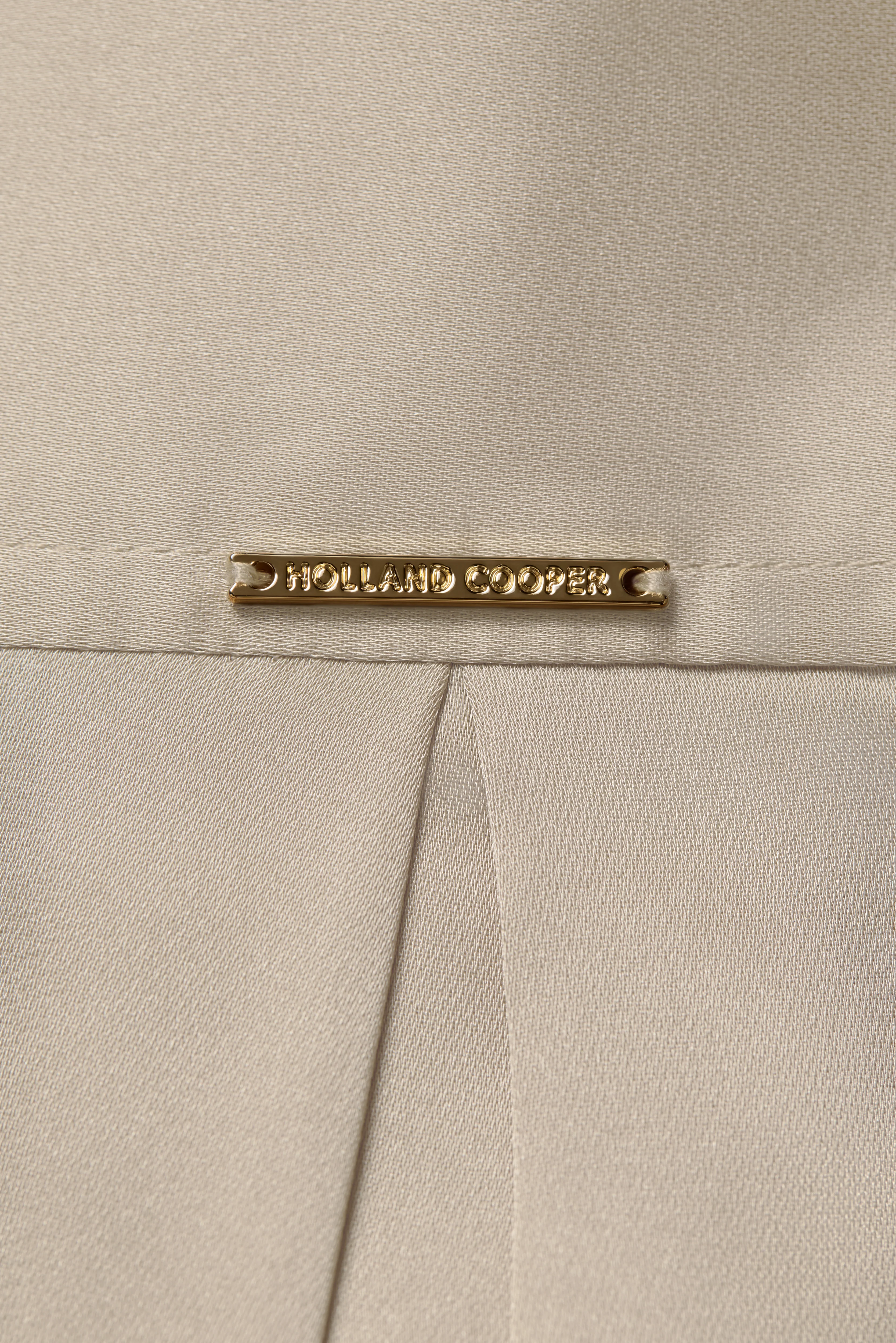 Georgina Satin Shirt (Champagne) - Image 8