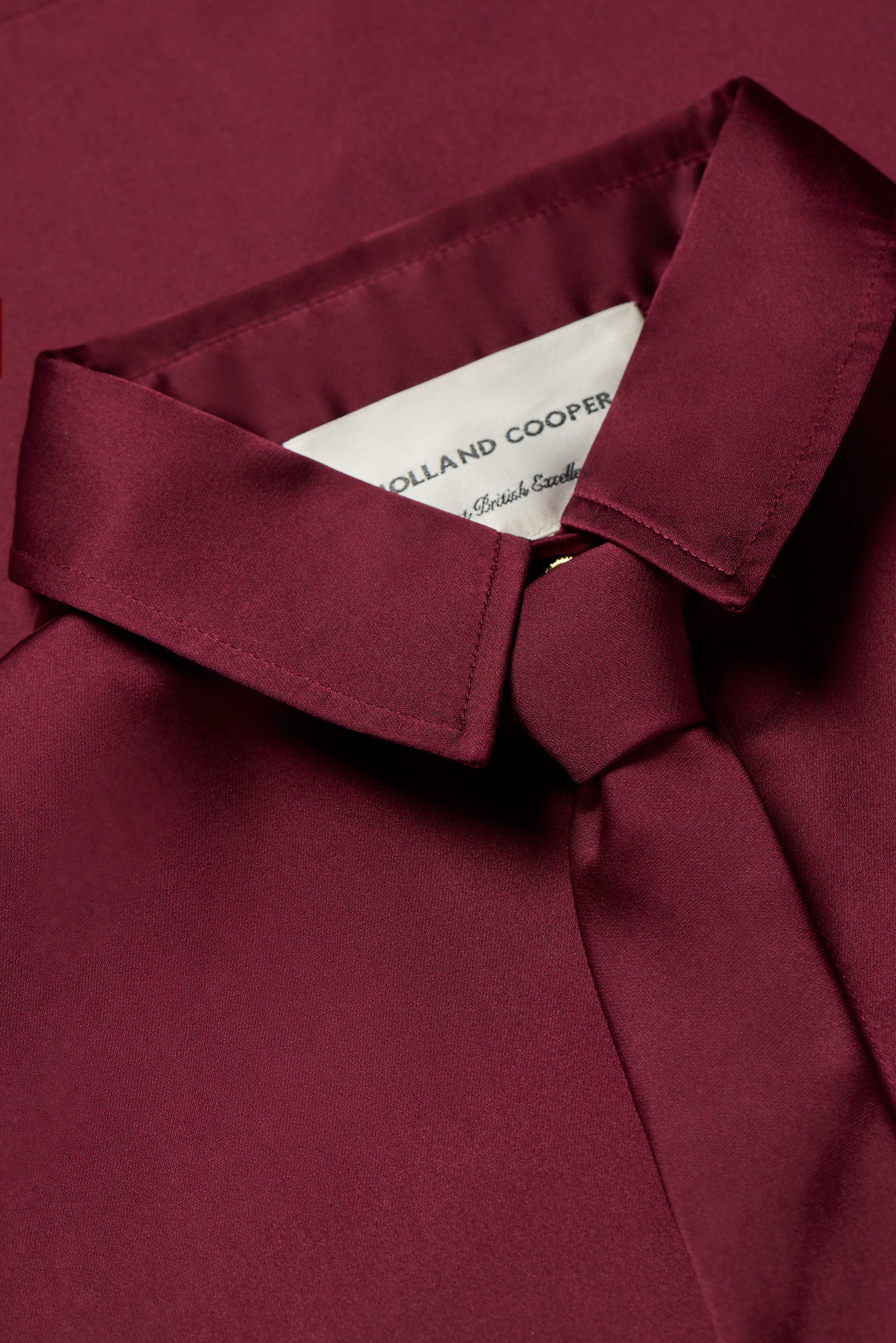 Georgina Satin Shirt (Mulberry) - Image 8