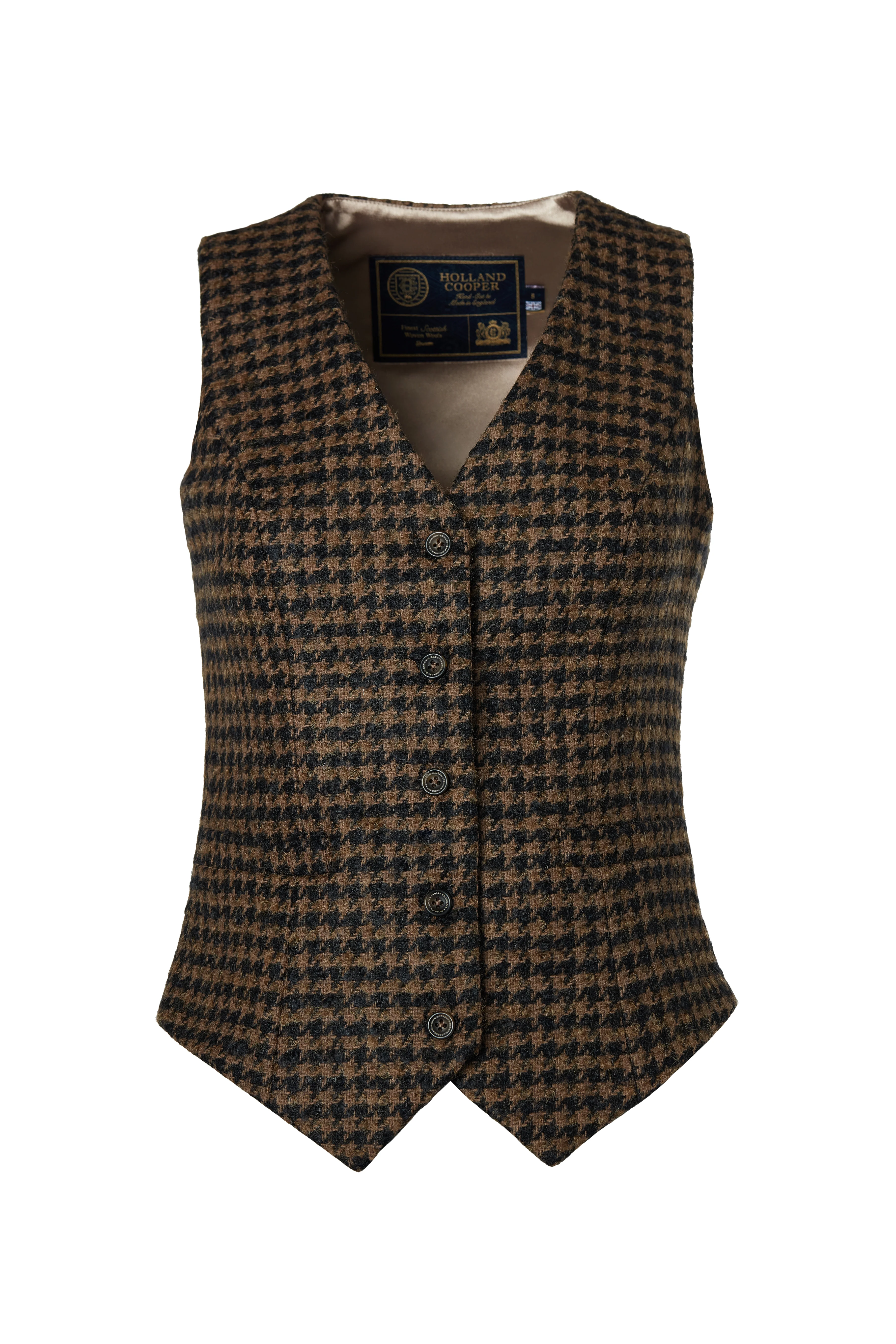 Hampton Waistcoat (Chocolate Houndstooth) - Image 4