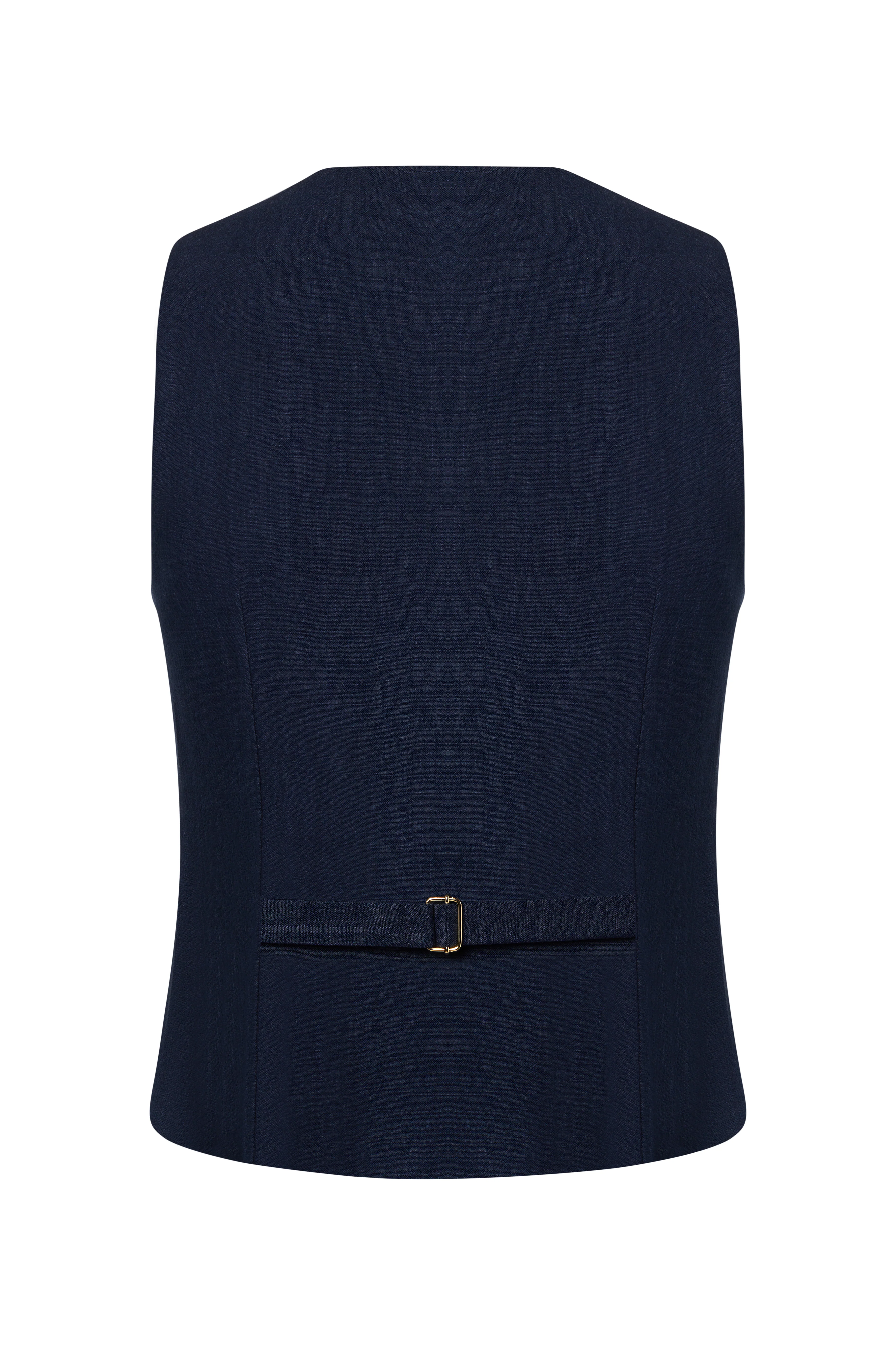 Hampton Waistcoat (Navy Linen) - Image 7