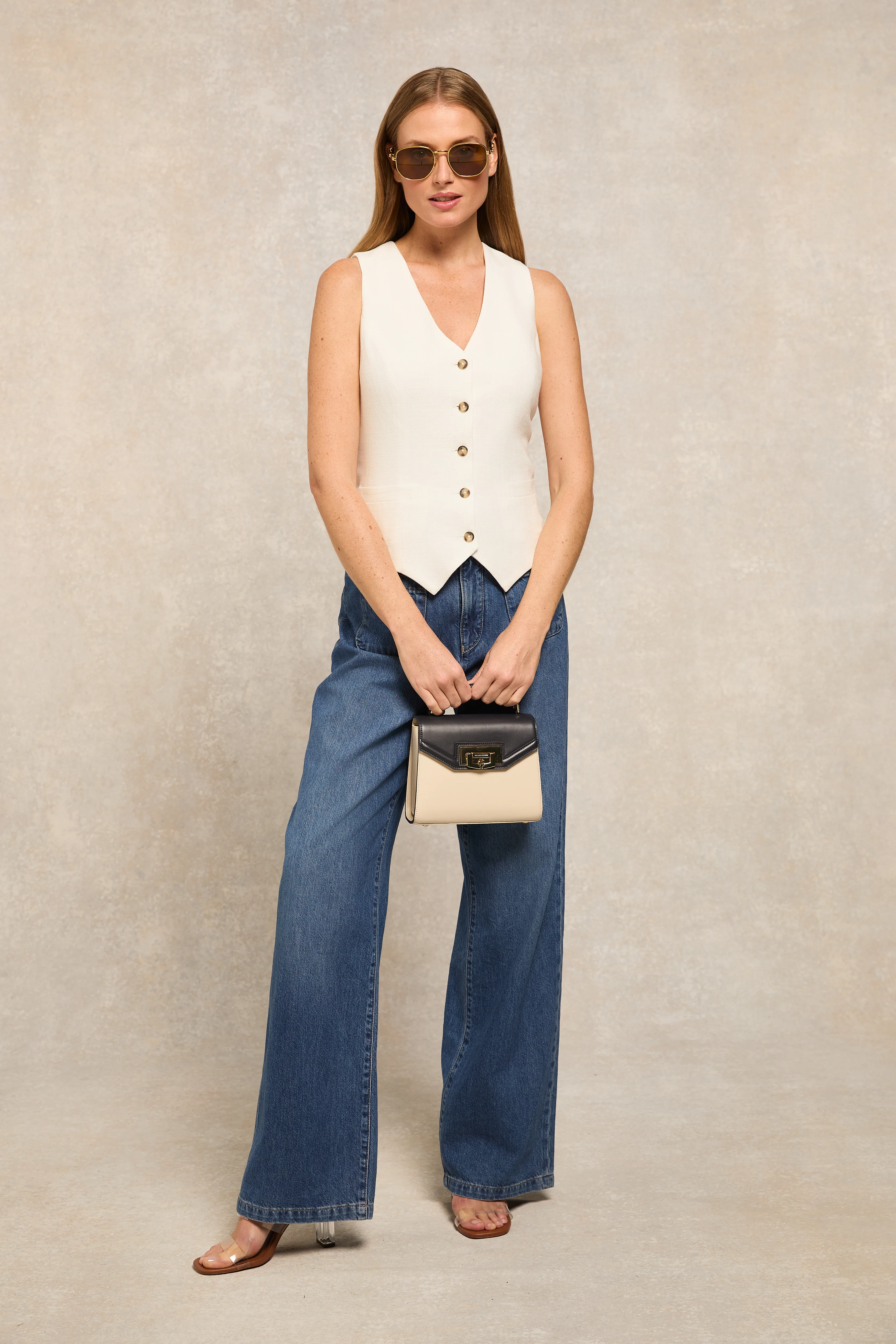 Hampton Waistcoat (Oyster Linen) - Image 9