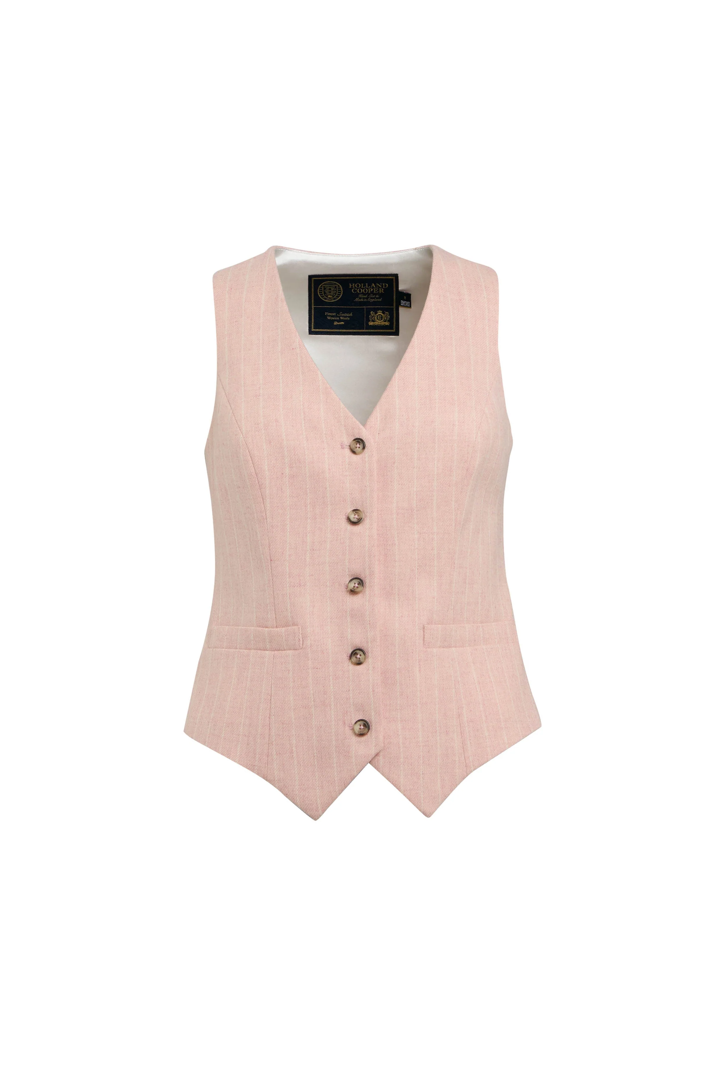 Hampton Waistcoat (Pink Chalk Pinstripe) - Image 4