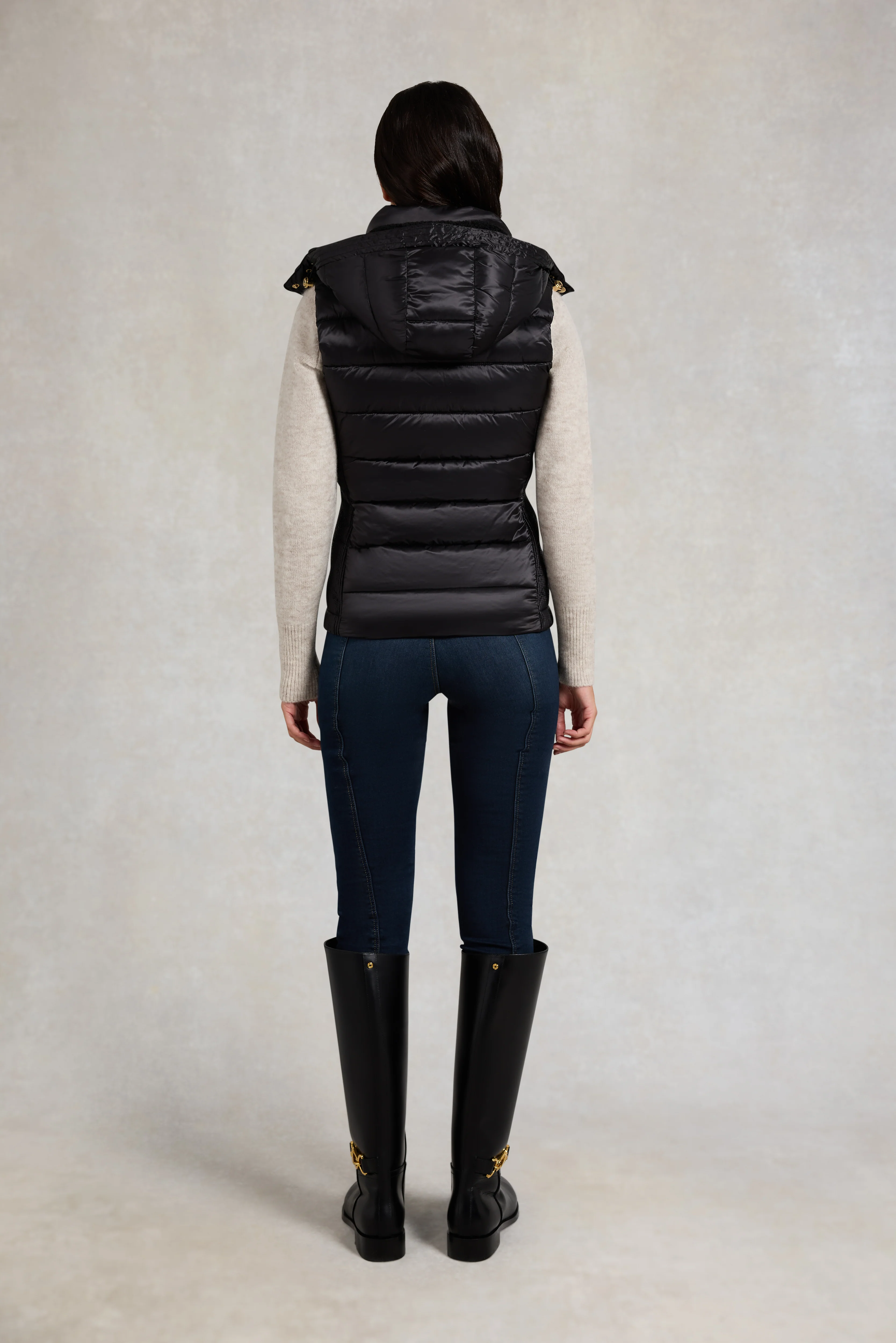 Harlow Sherpa Gilet (Deep Black) - Image 5