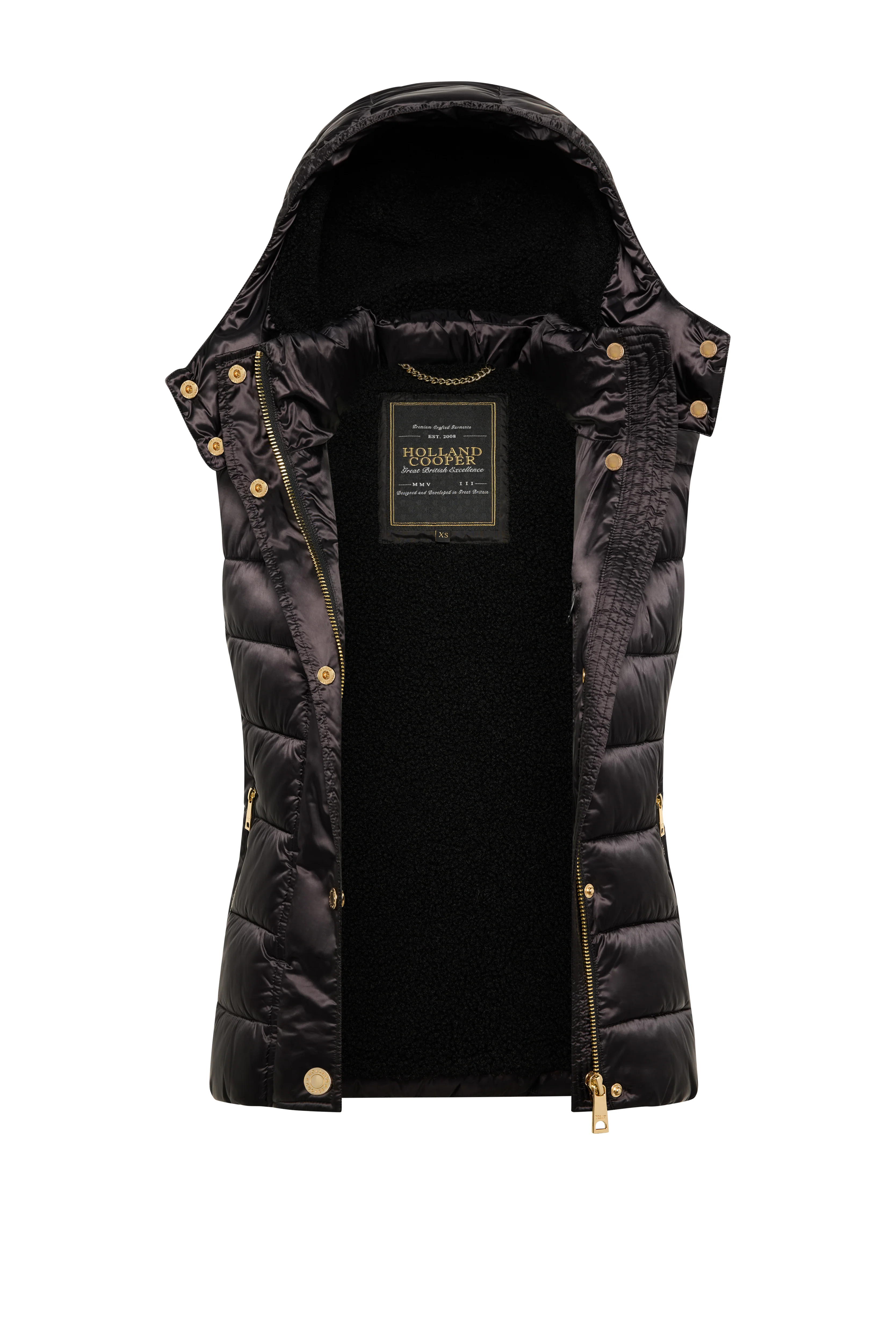 Harlow Sherpa Gilet (Deep Black) - Image 6