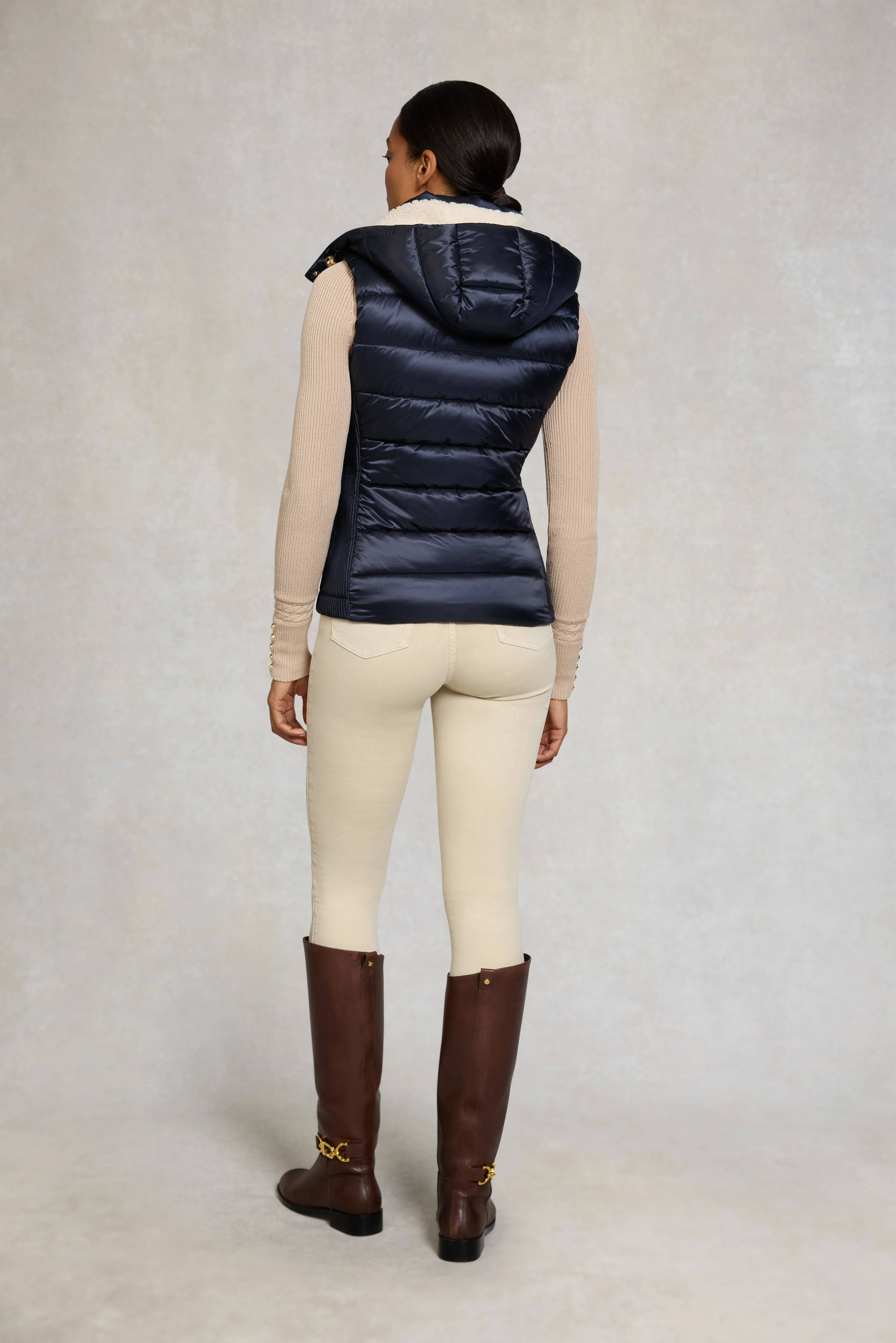 Harlow Sherpa Gilet (Ink Navy) - Image 5