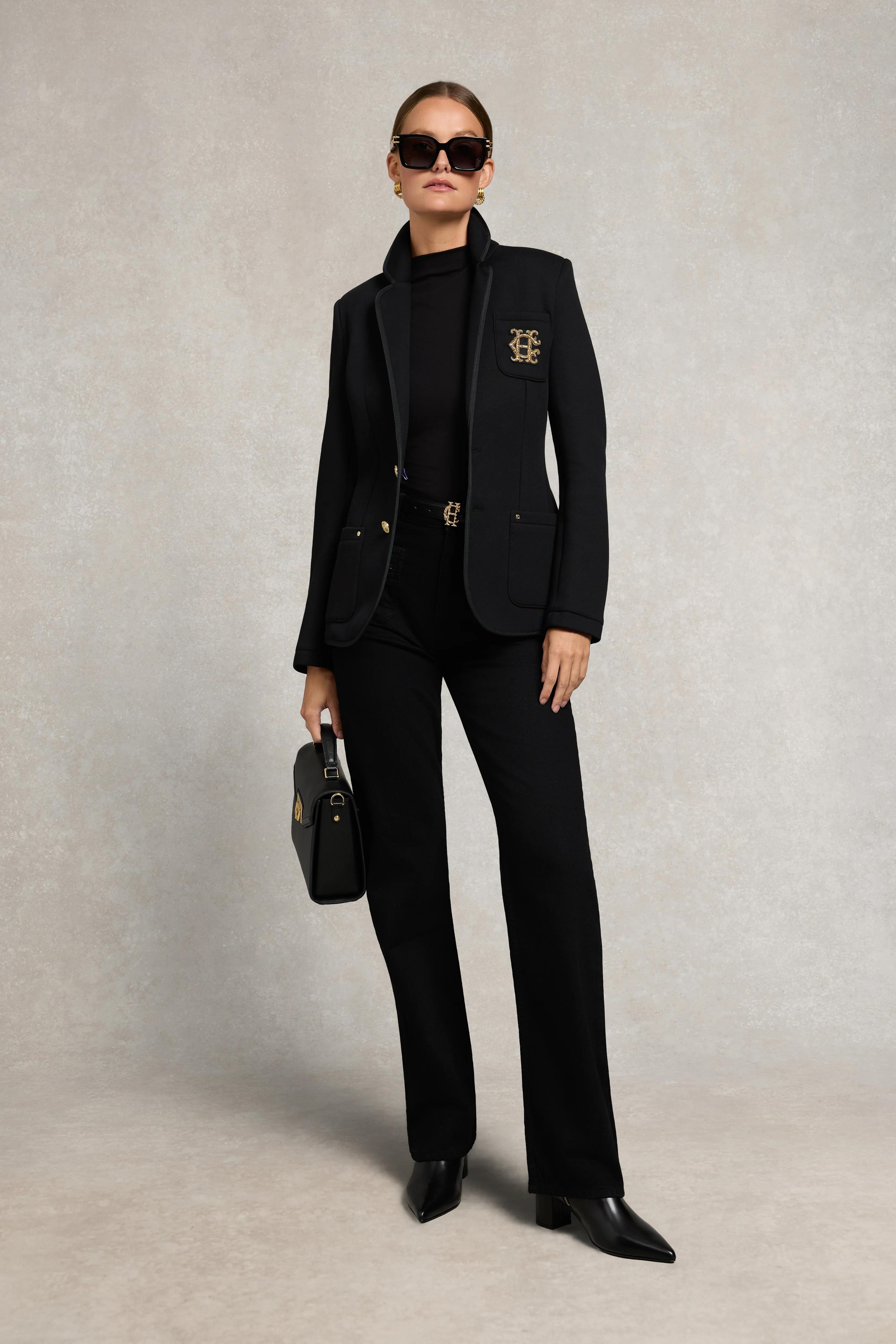 Harper Long Sleeve Top (Black) - Image 3