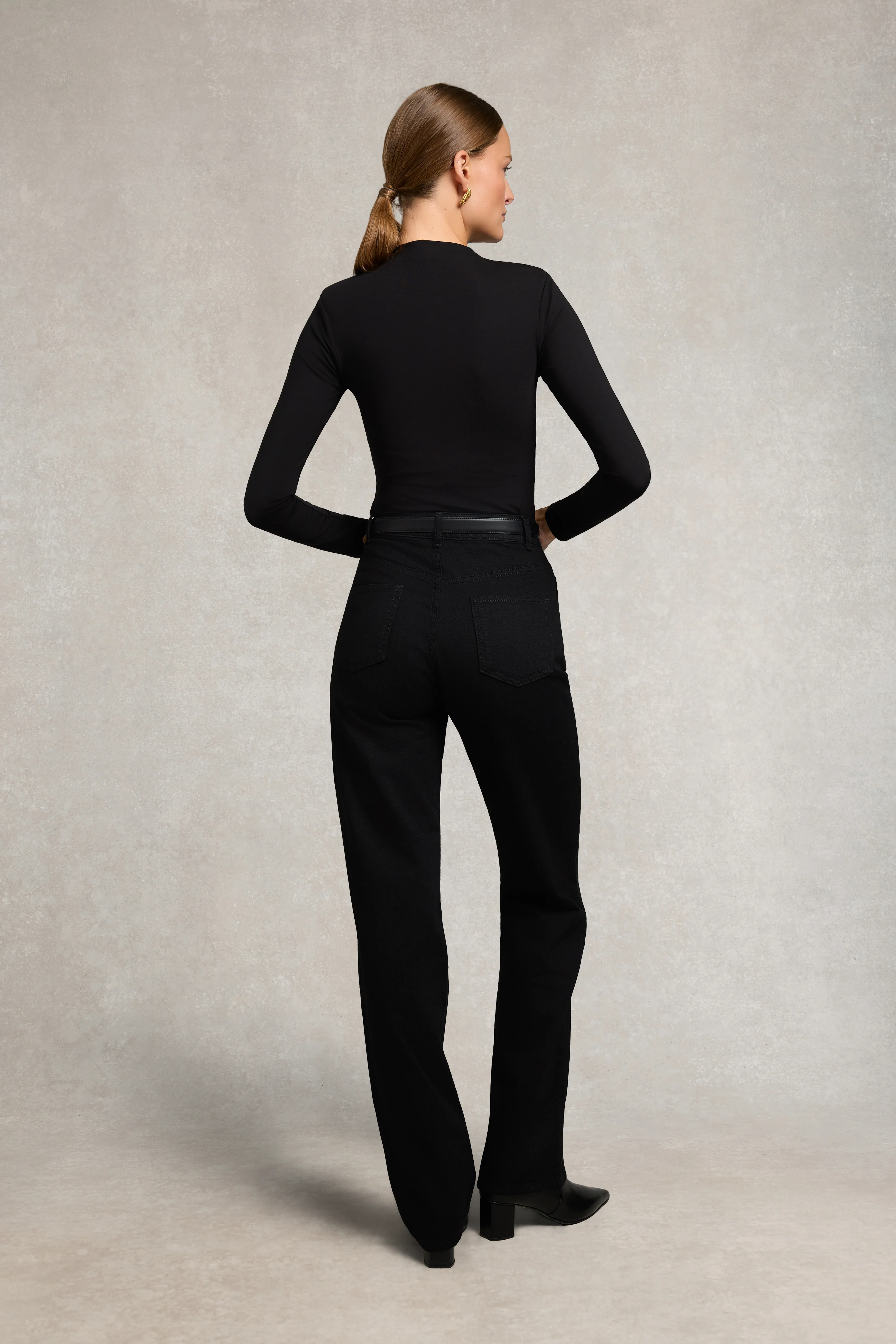 Harper Long Sleeve Top (Black) - Image 5
