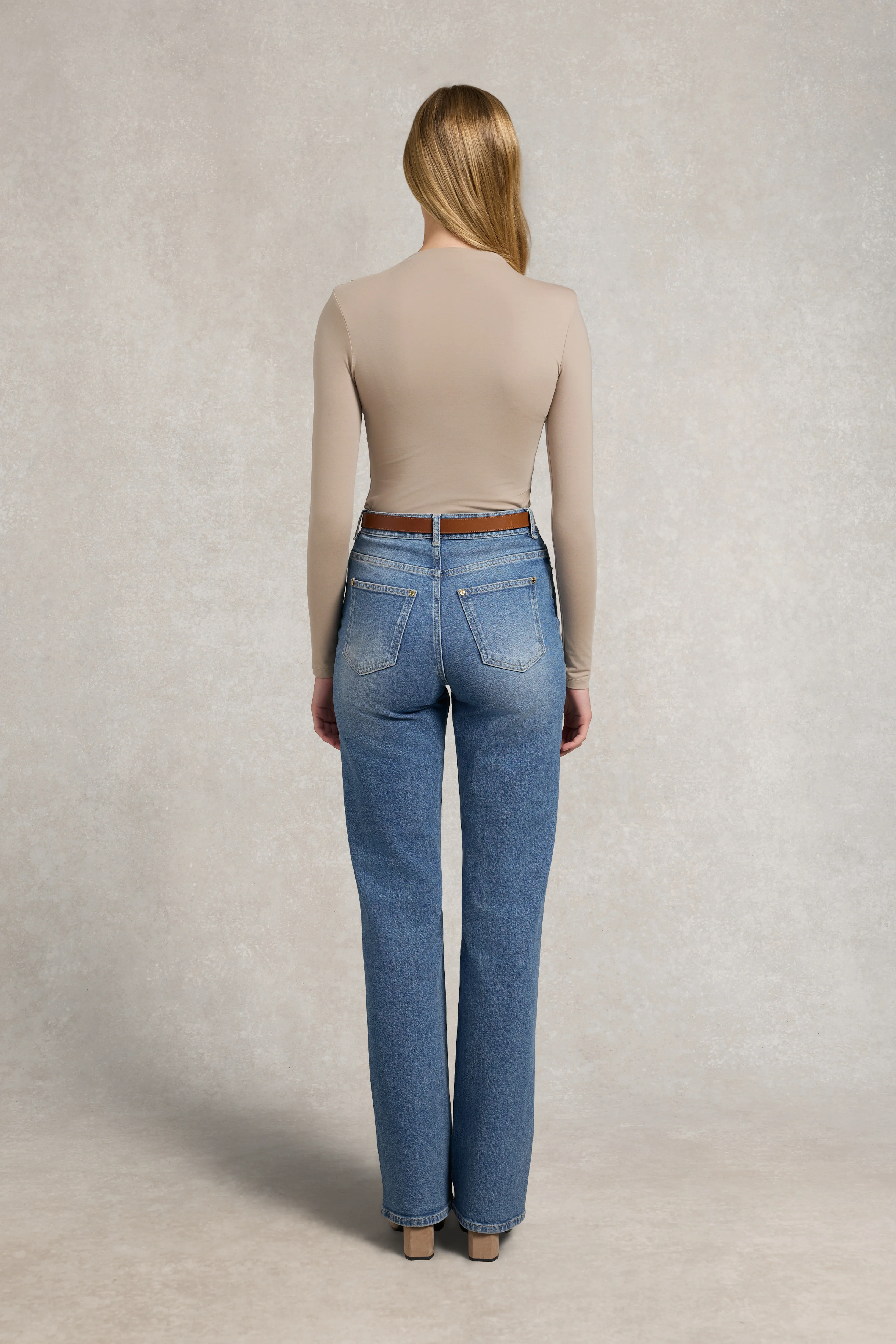 Harper Long Sleeve Top (Taupe) - Image 5