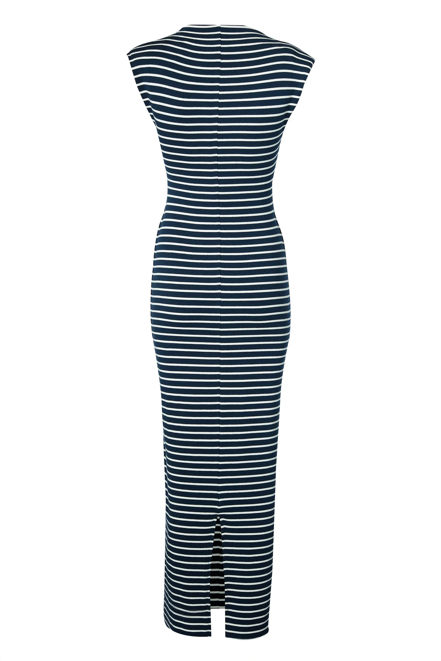 Harper Maxi Dress (Ink Navy Natural Stripe) - Image 7