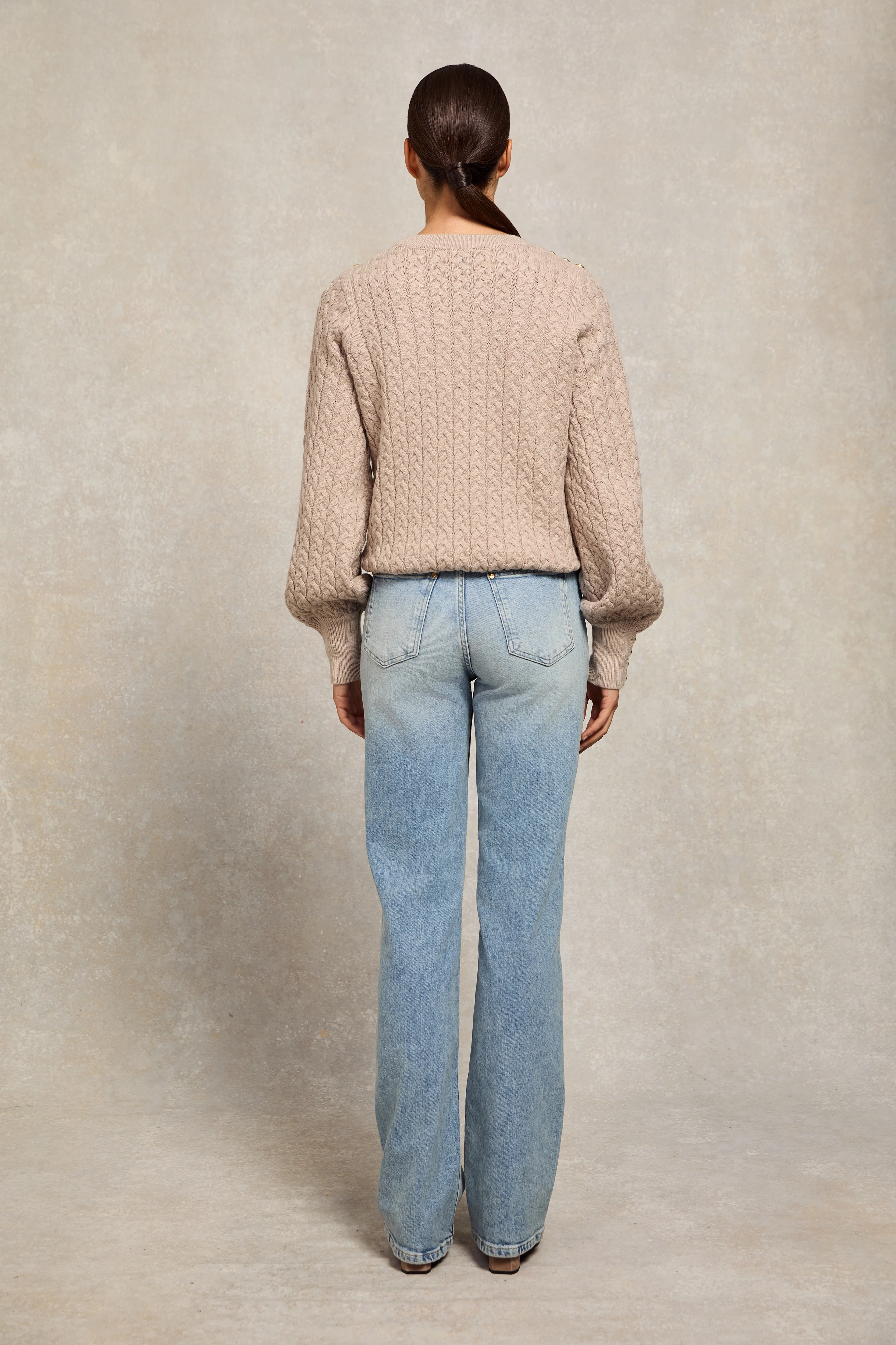 Harriet Crew Neck Knit (Taupe) - Image 5