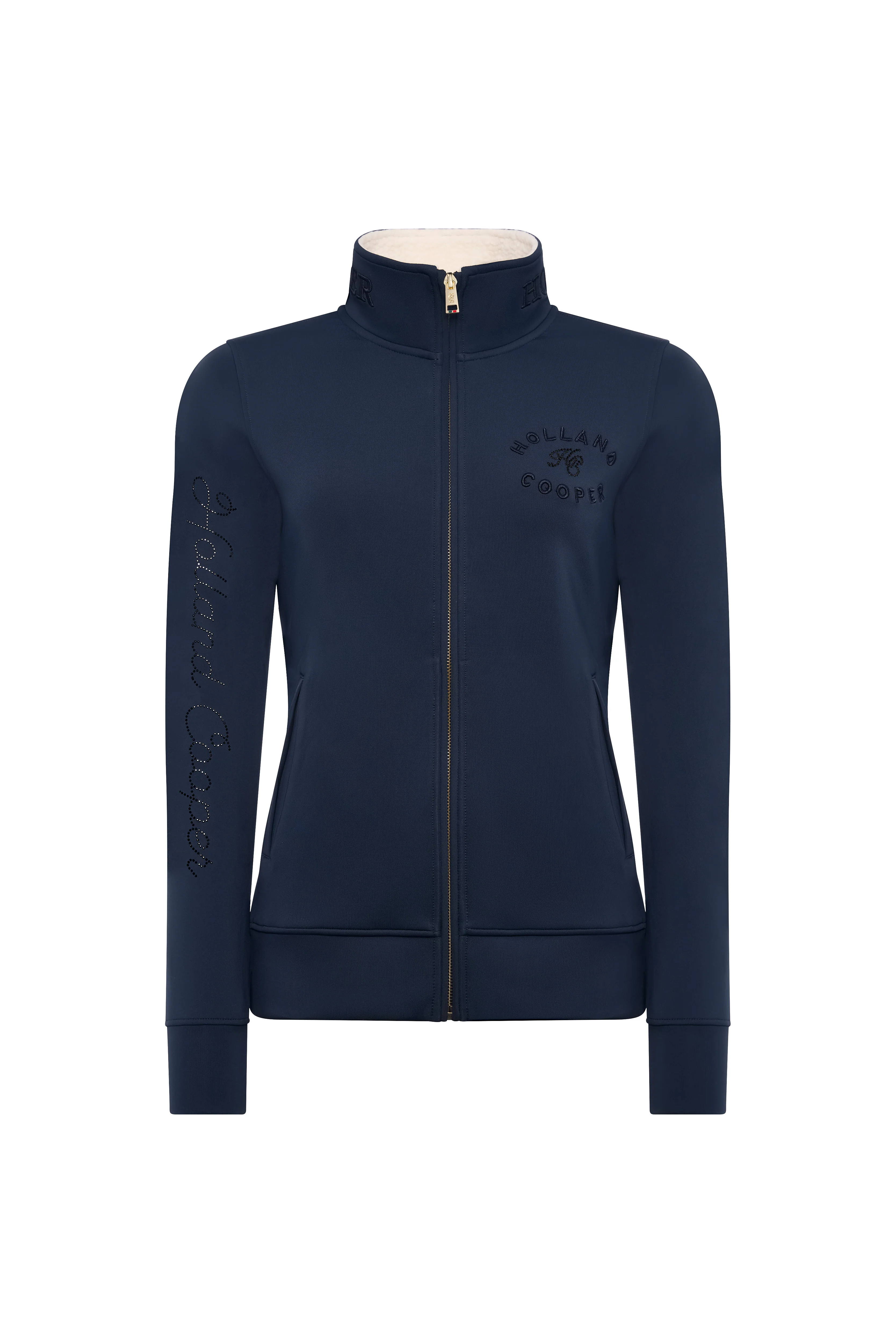 Hartpury Crystal Training Zip Sweat (Ink Navy) - Image 4