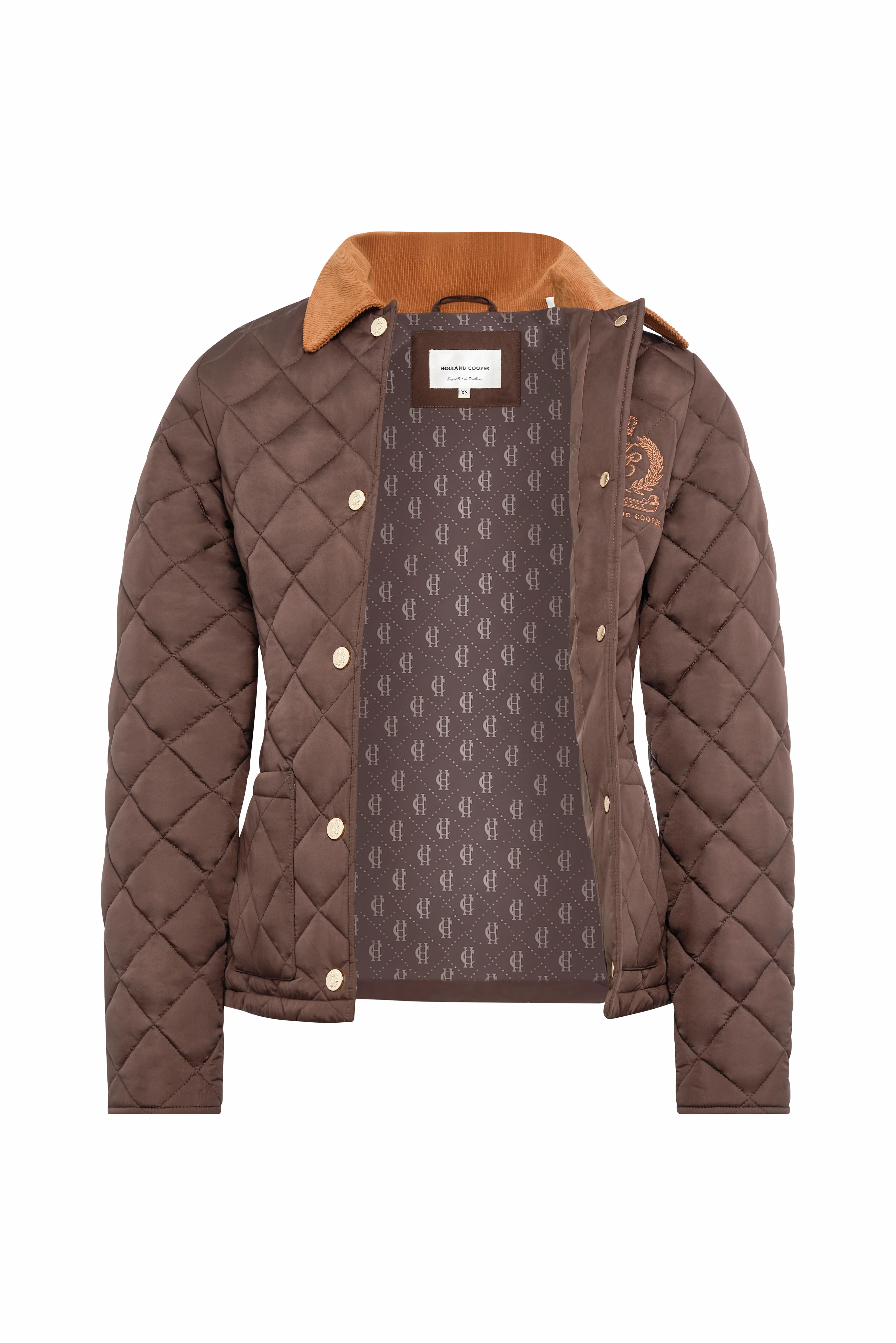 Hastings Quilted Jacket (Chocolate) - Image 8