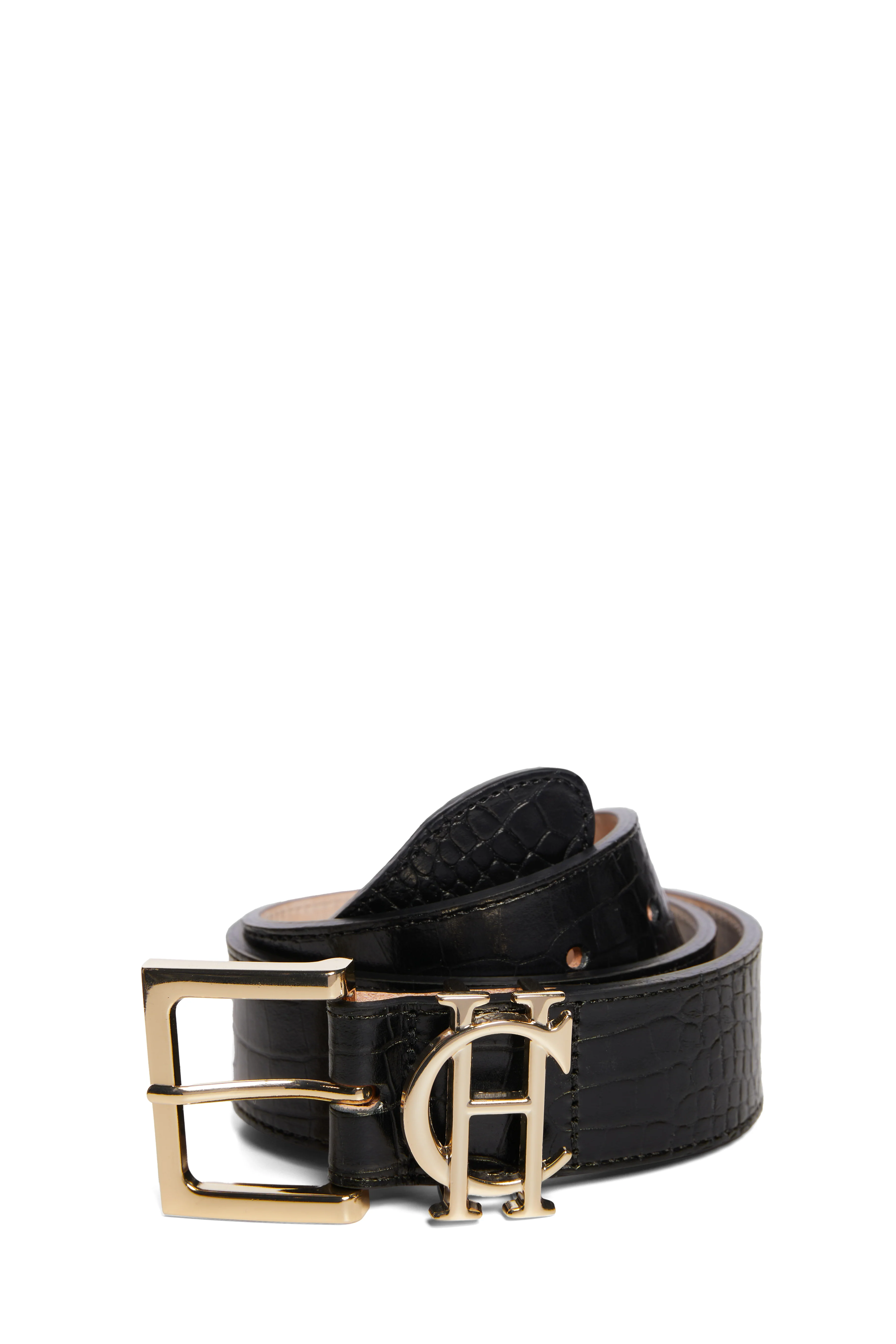 HC Classic Logo Belt (Black Croc) - Image 2