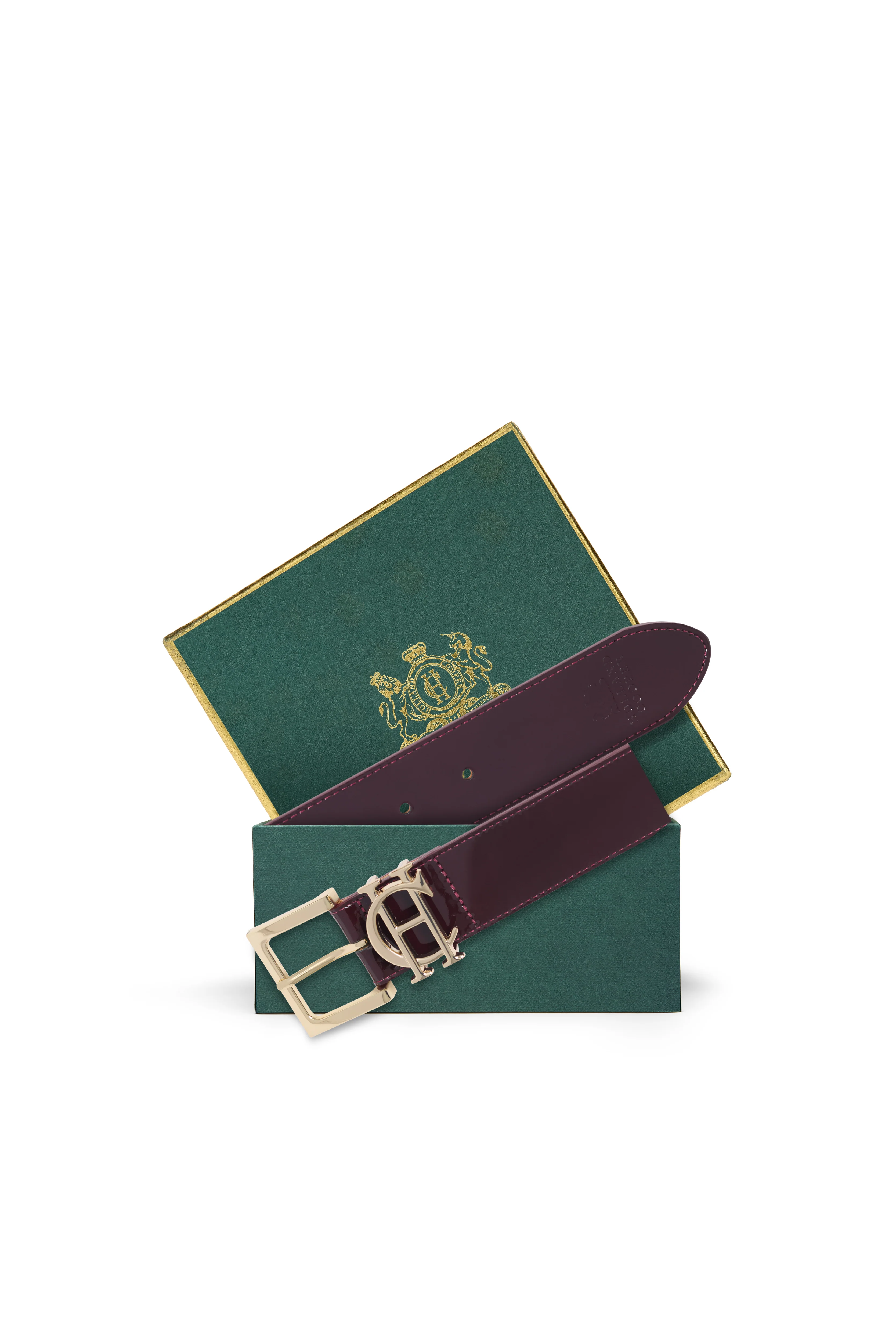 HC Classic Logo Belt (Oxblood Patent)