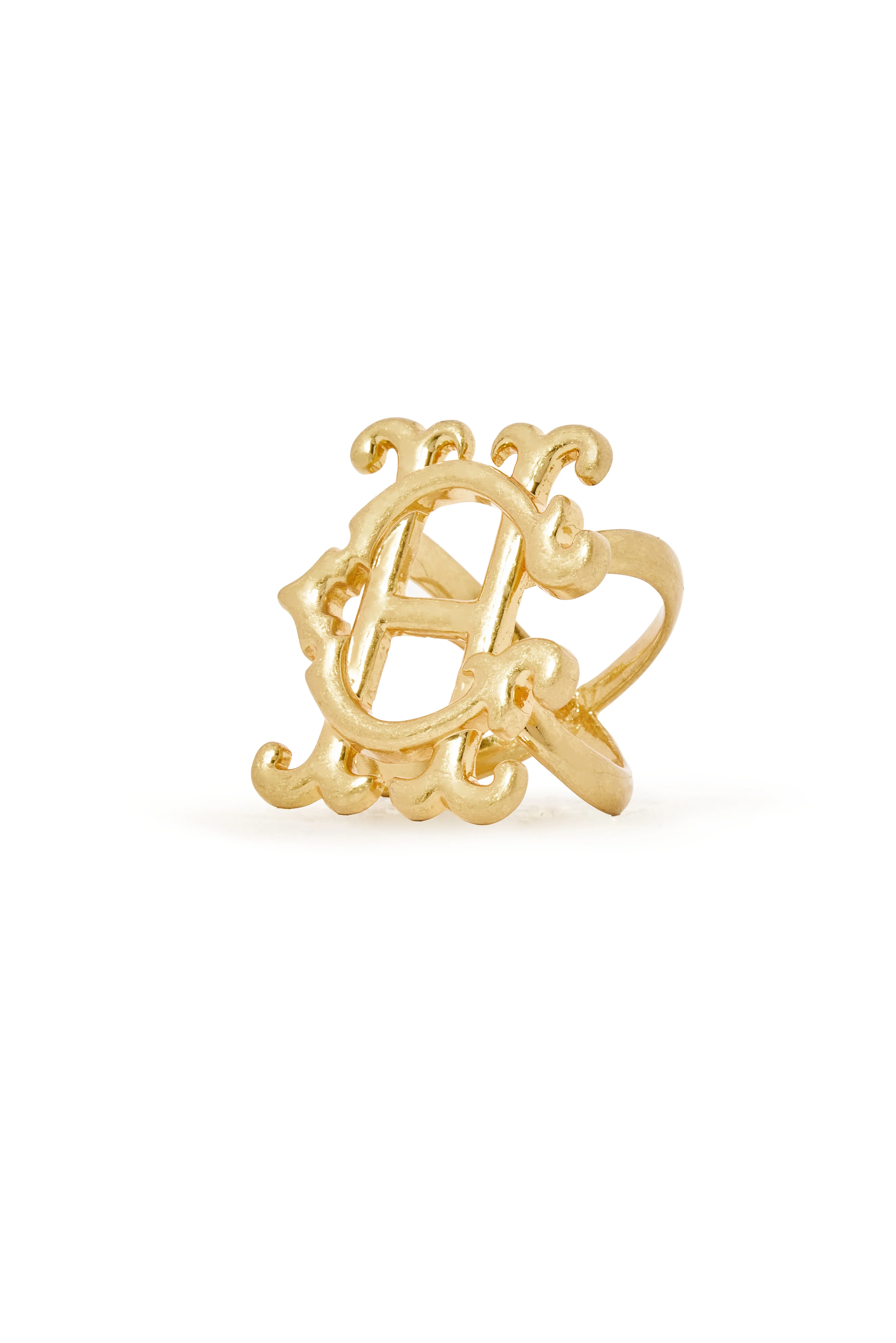 HC Heraldic Scarf Ring (Vintage Gold) - Image 3