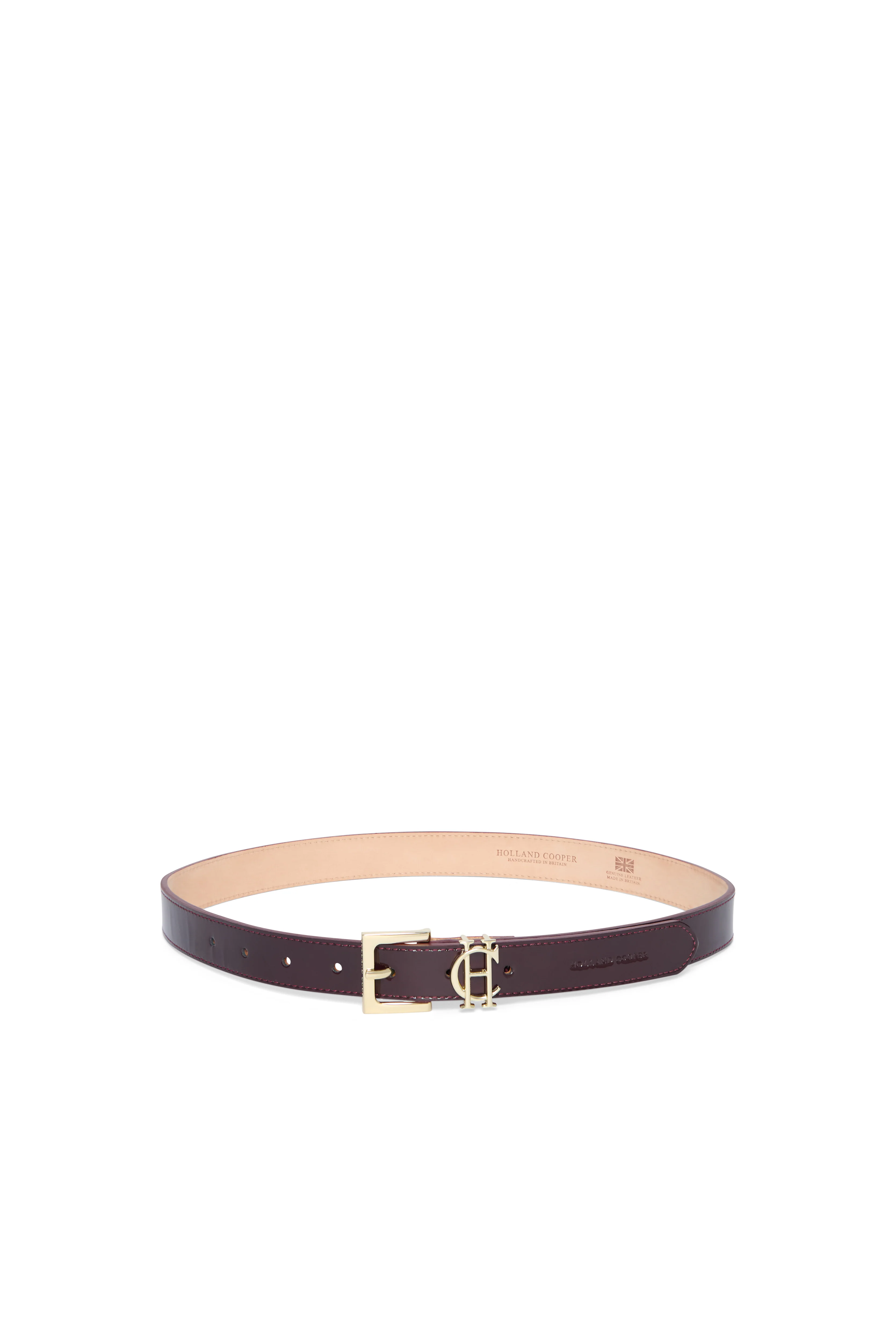 HC Slim Logo Belt (Oxblood Patent) - Image 2
