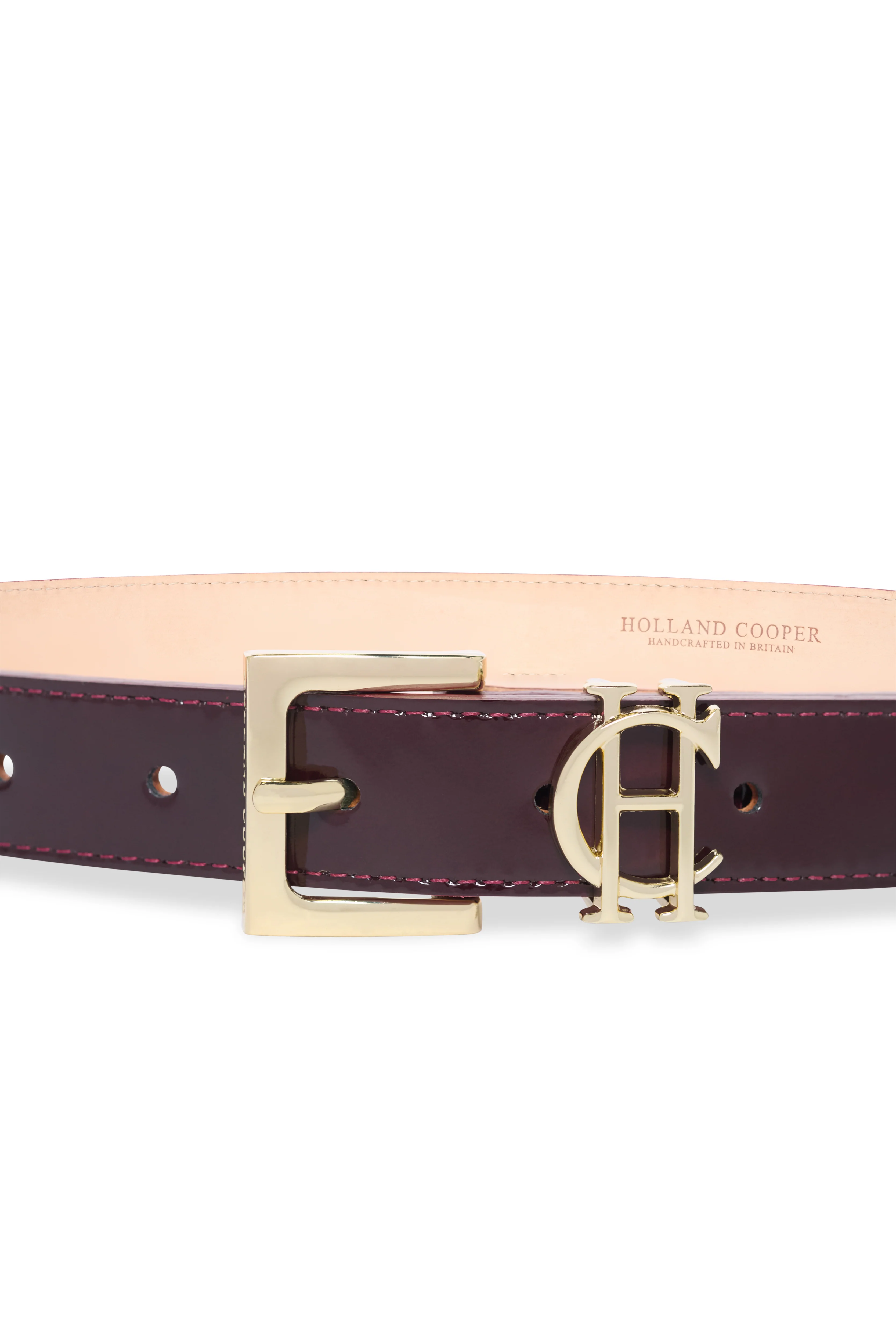 HC Slim Logo Belt (Oxblood Patent) - Image 4