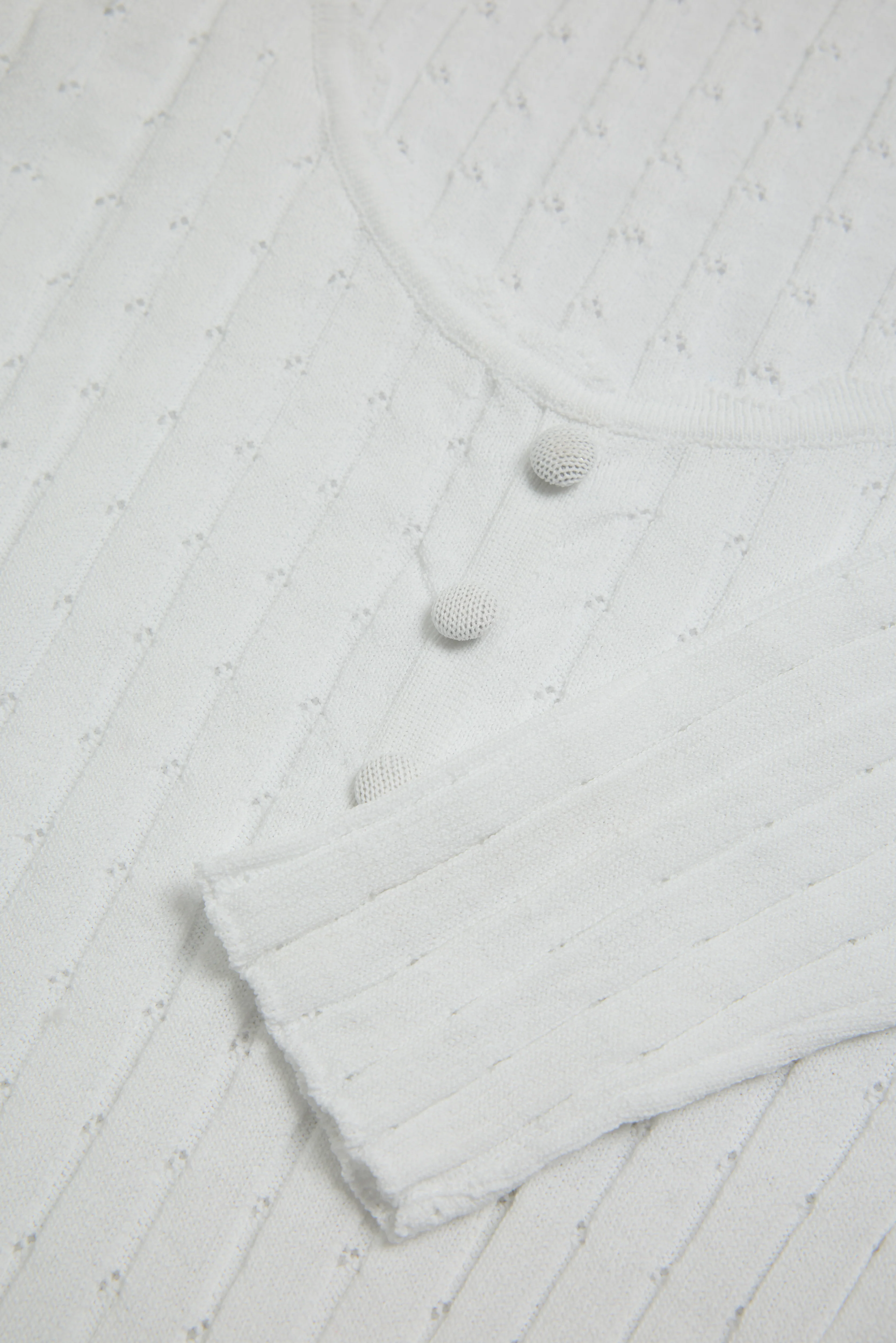 Helen Knitted Longsleeve Top (White) - Image 6