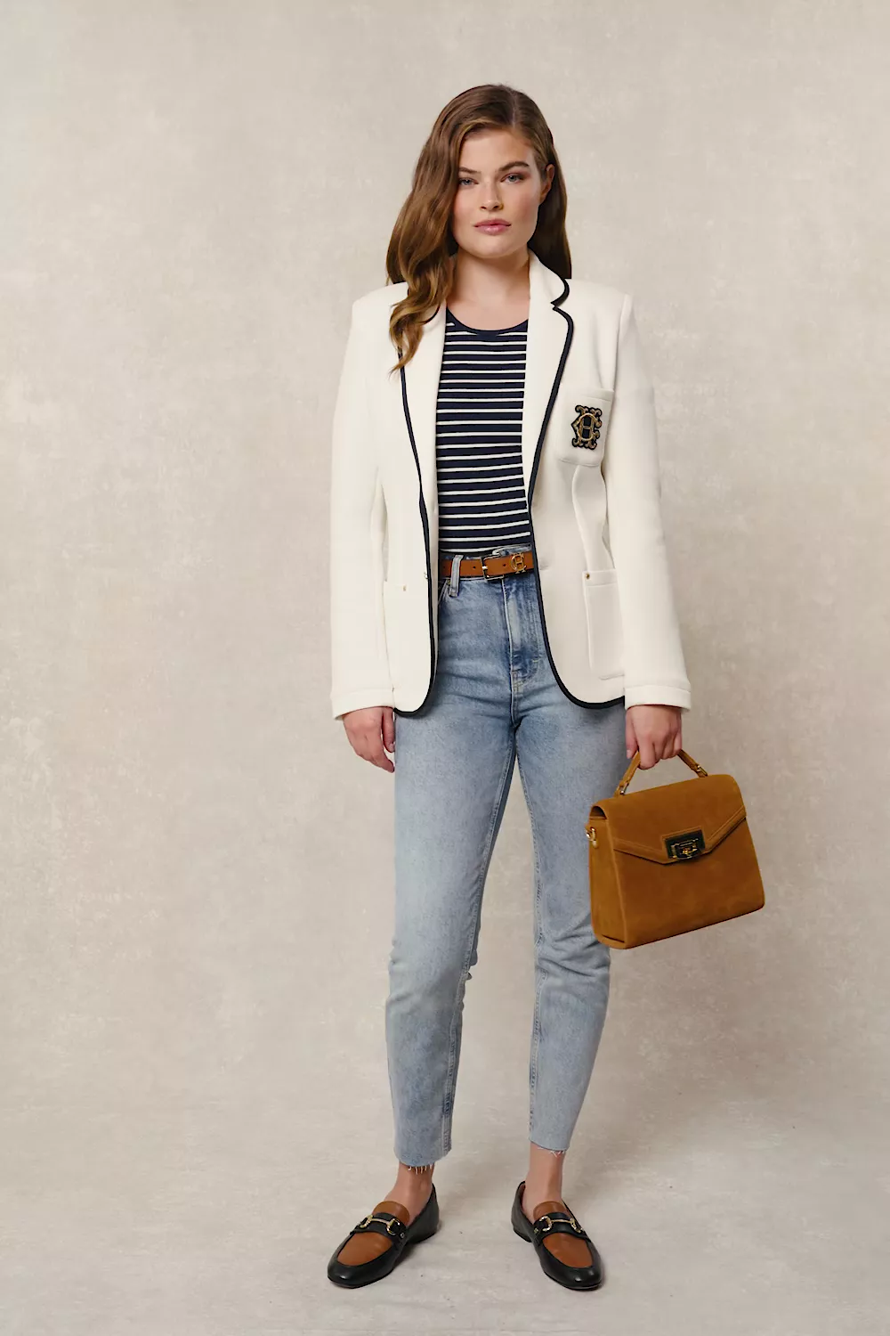Henley Blazer (Cream) - Image 5