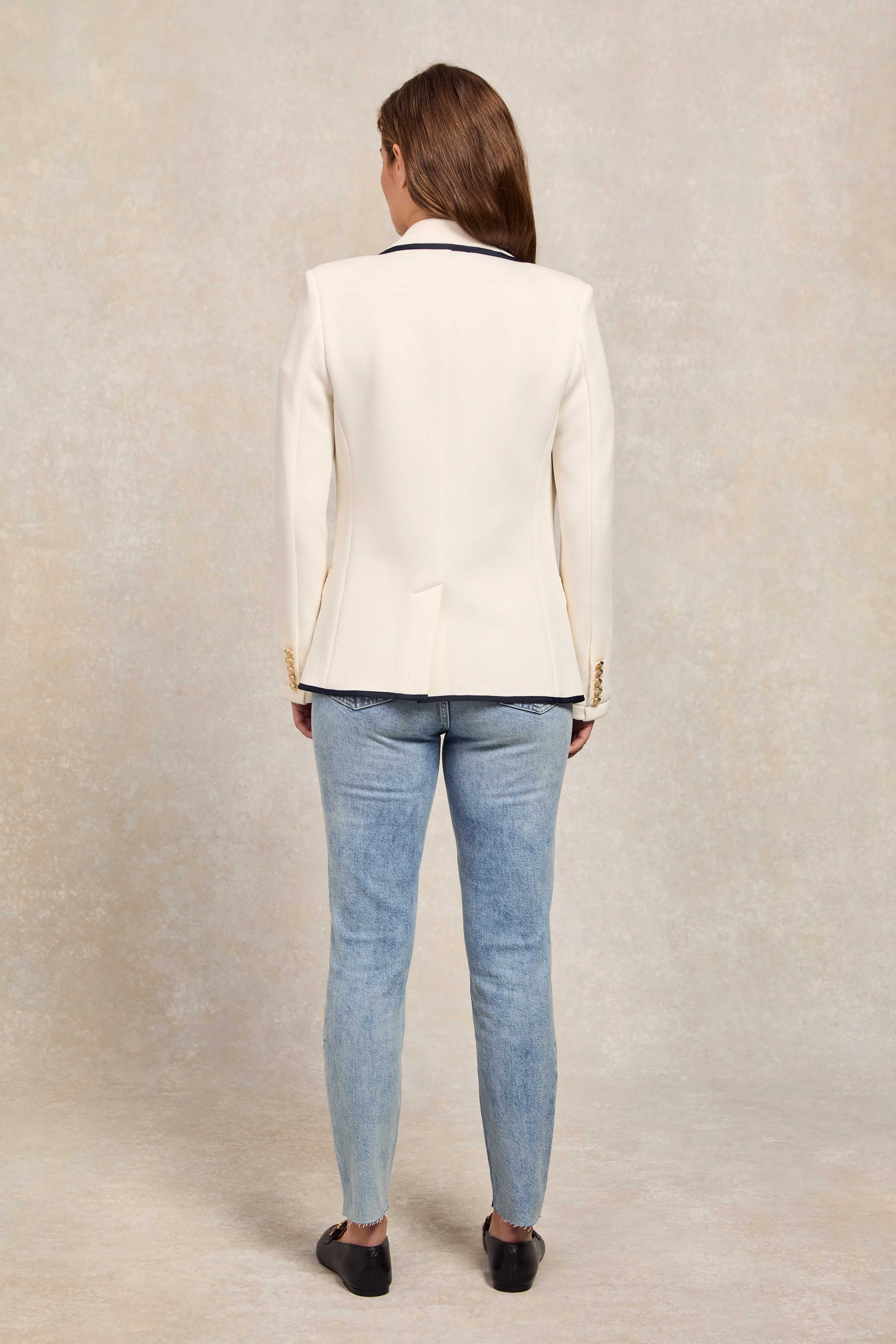 Henley Blazer (Cream) - Image 6