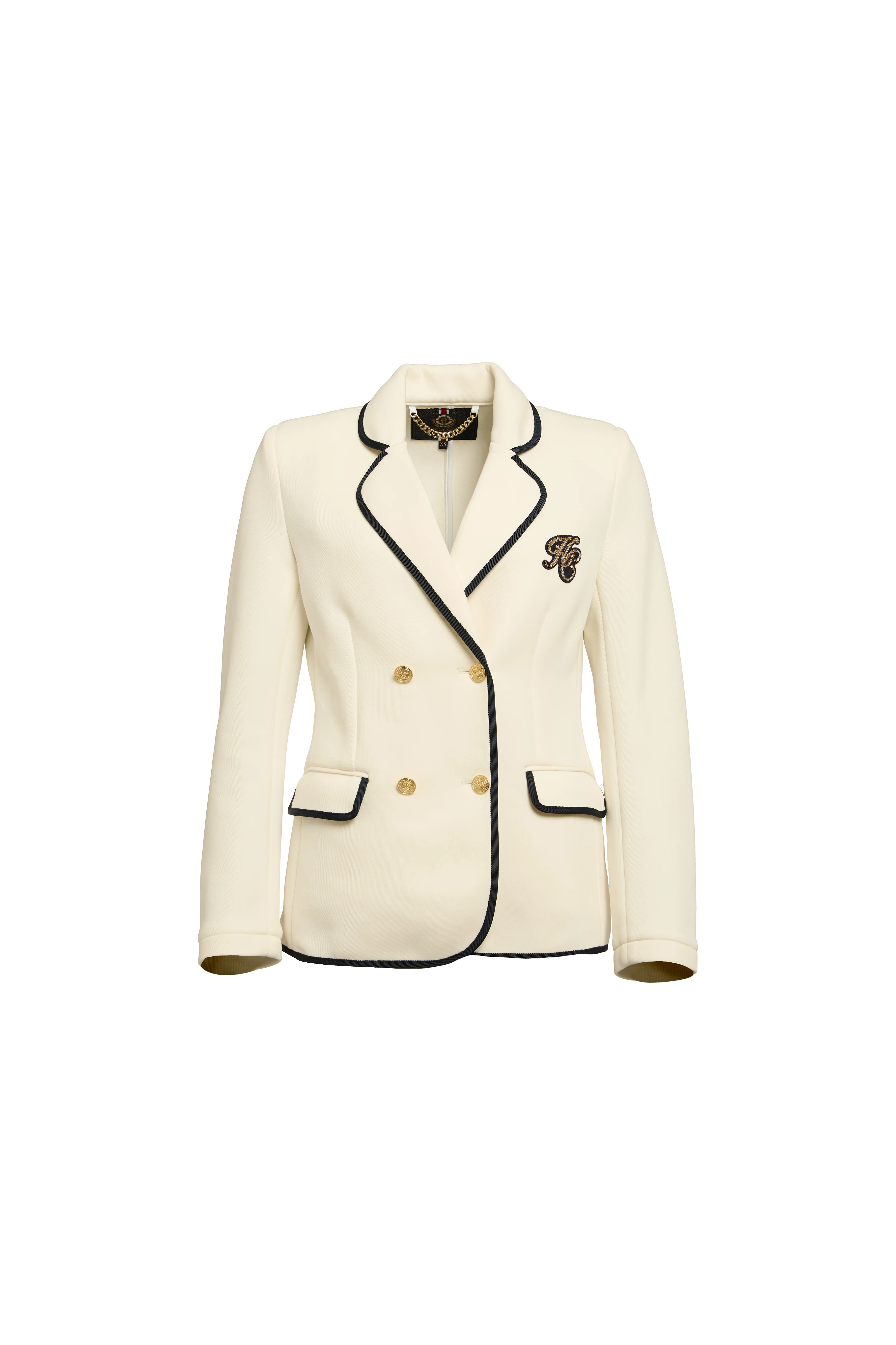 Henley Double Breasted Blazer (Cream) - Image 4