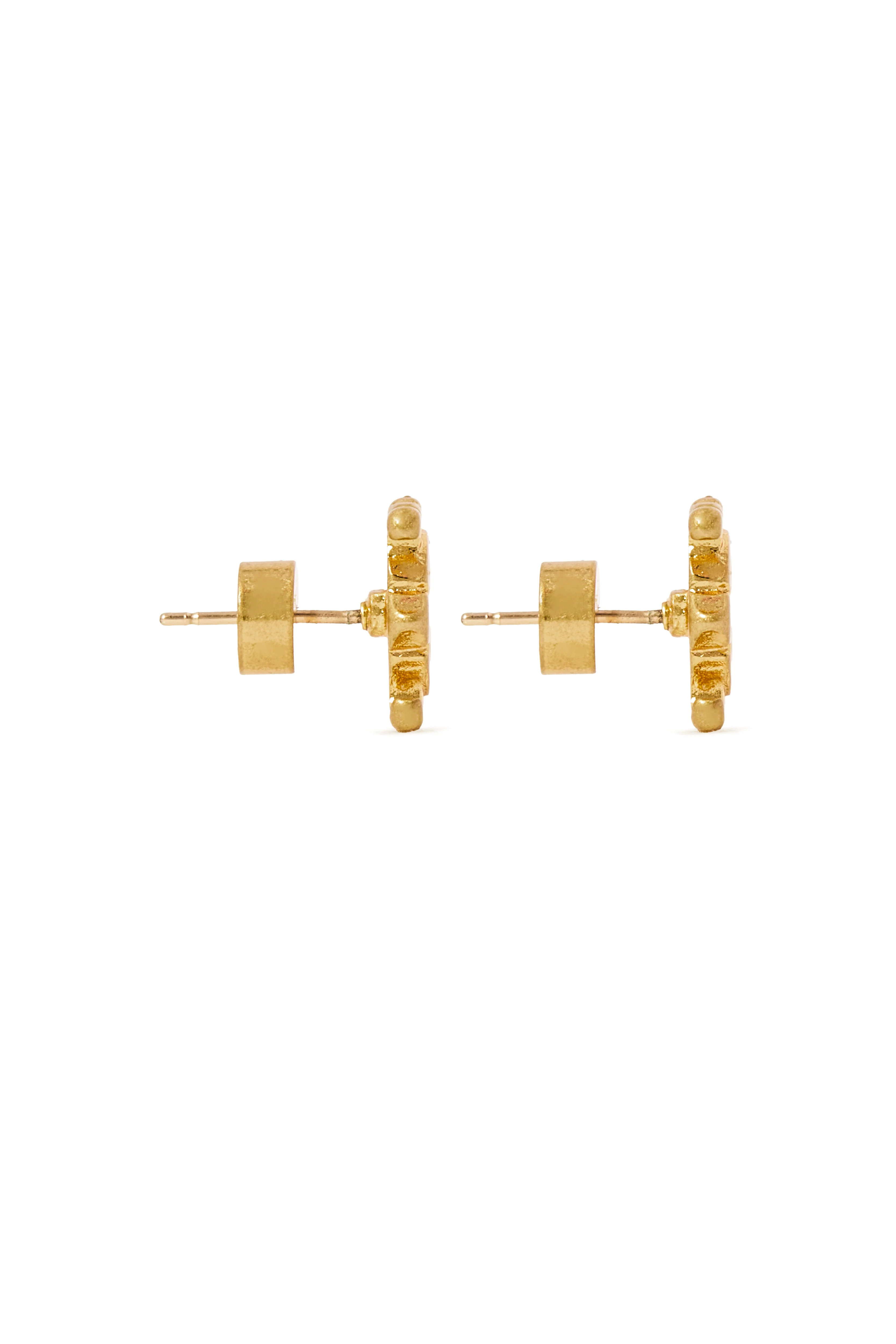 Heraldic Stud Earrings (Vintage Gold) - Image 4