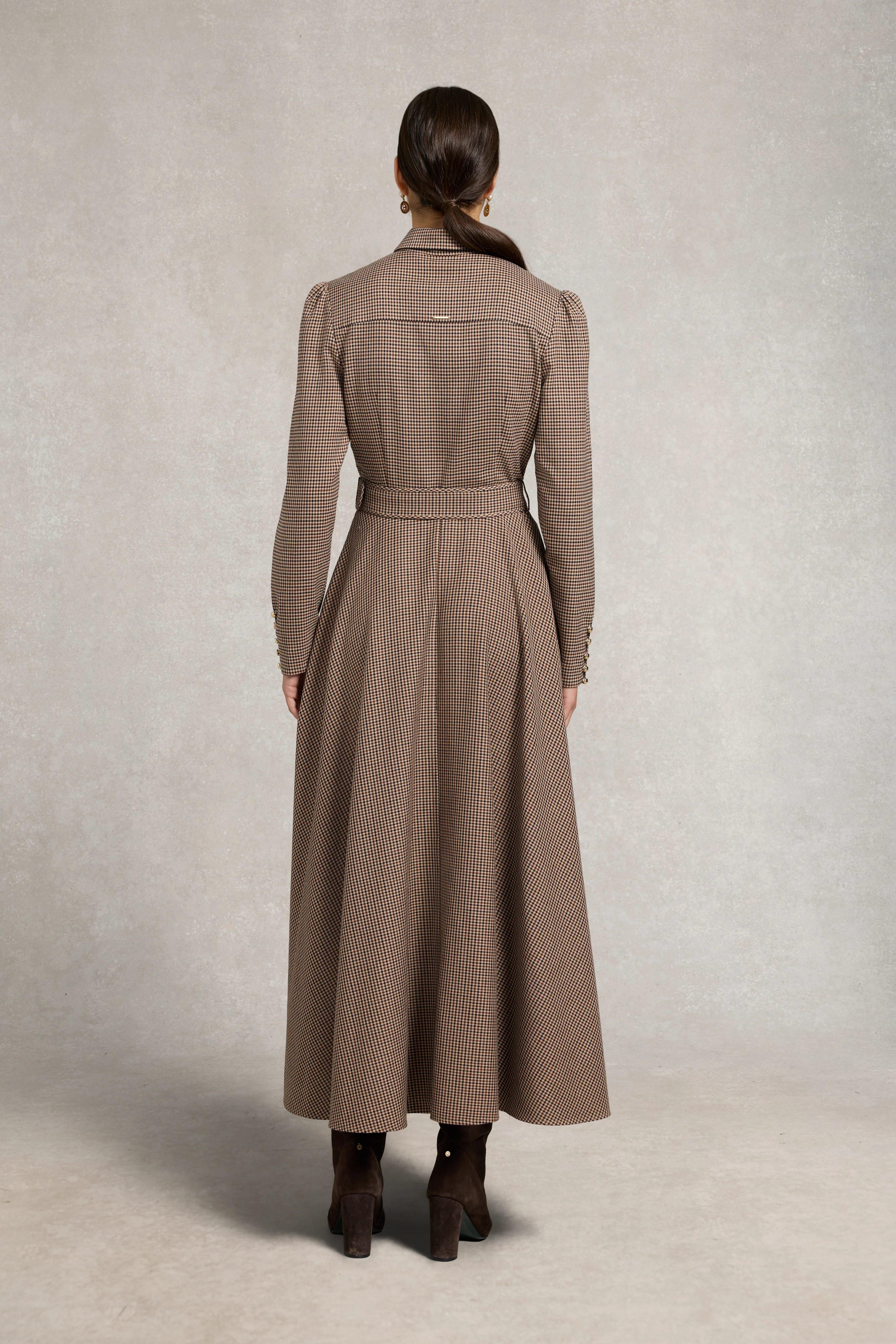 Heritage Dress (Coffee Gingham) - Image 7