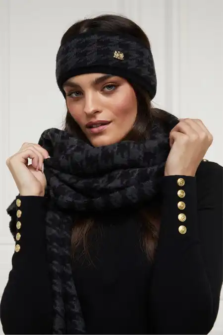 Heritage Headband (Grey Houndstooth) - Image 4