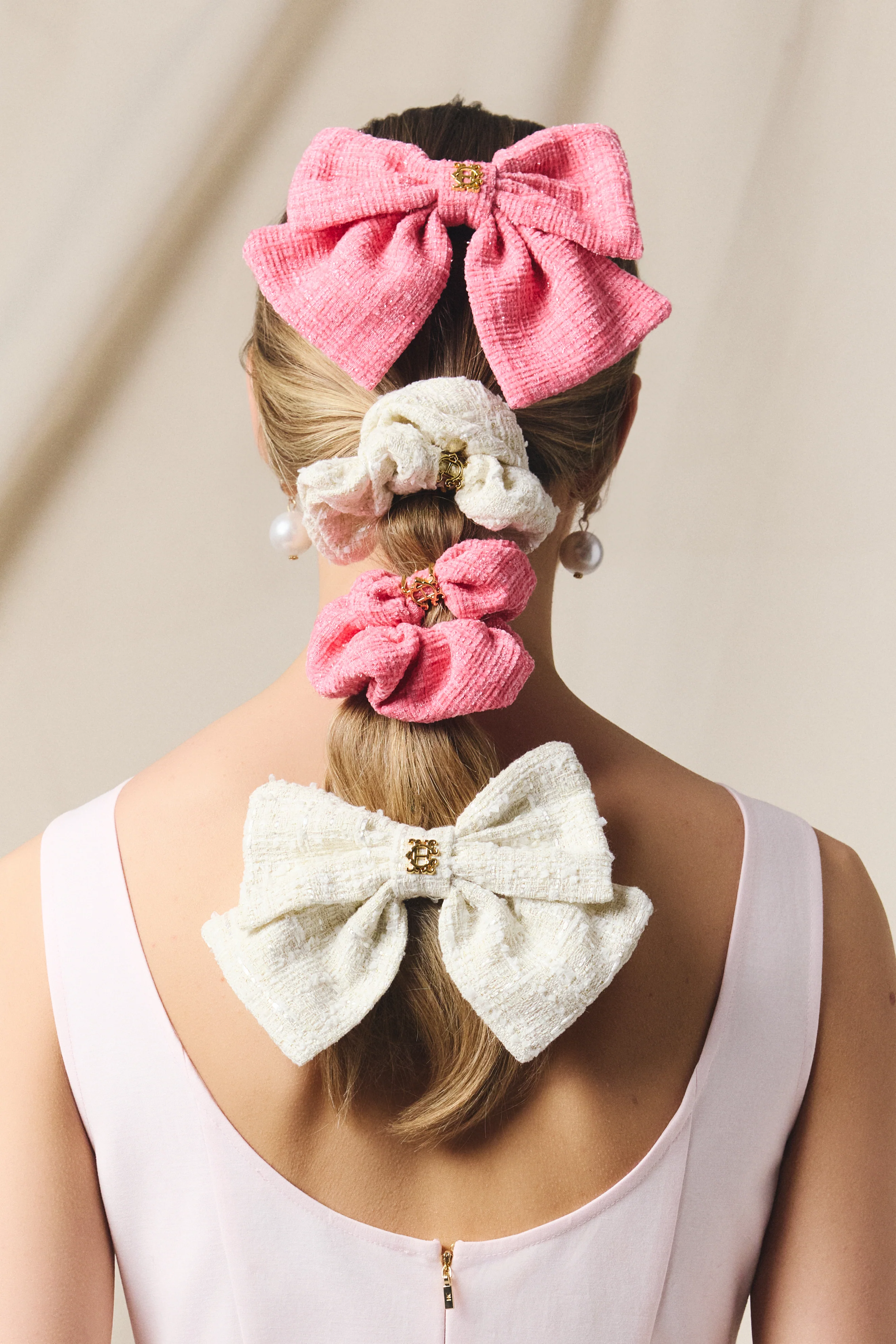 Heritage Scrunchie (Cream Boucle) - Image 2