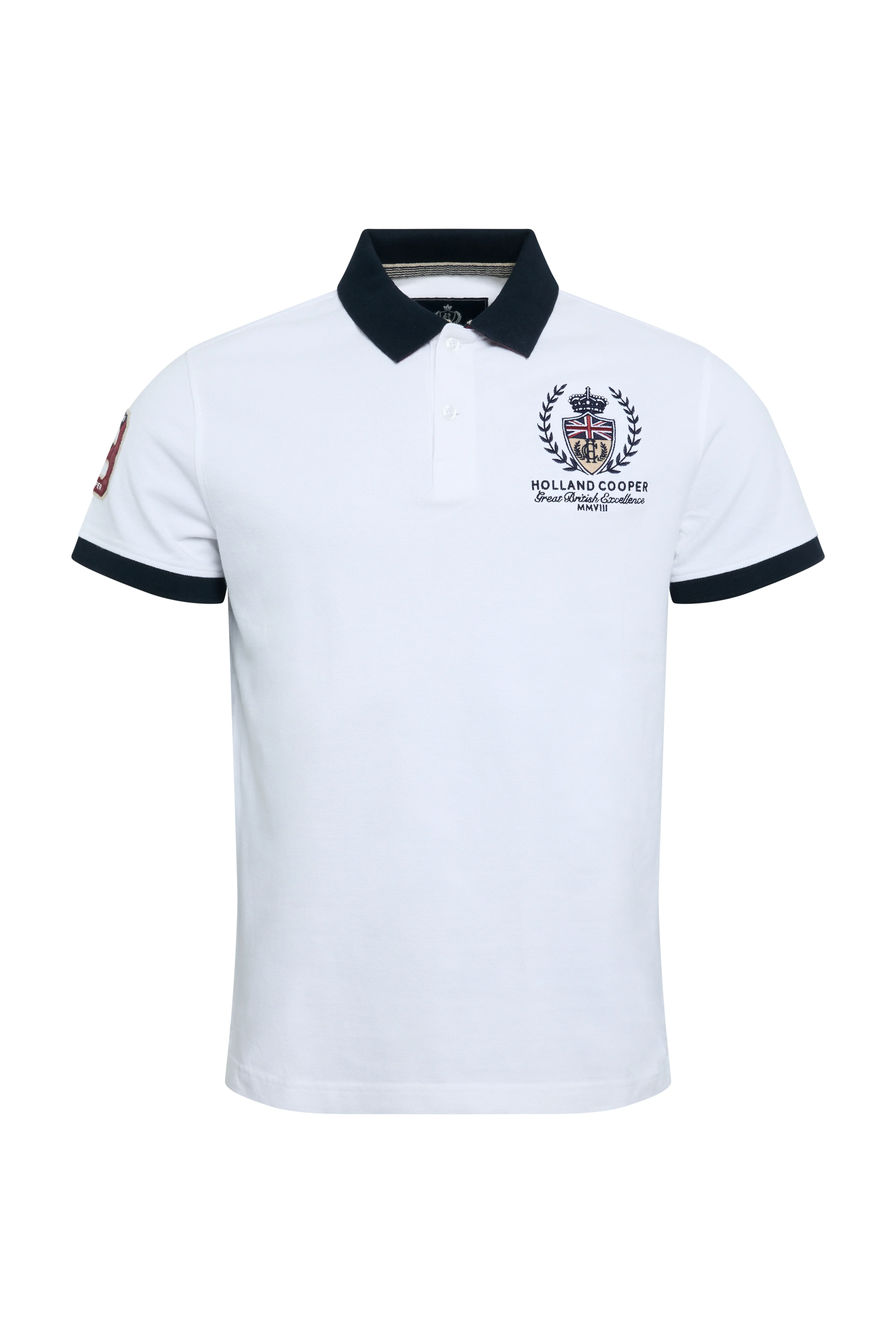 Men's Heritage Short Sleeve Polo Shirt (White) - Image 6