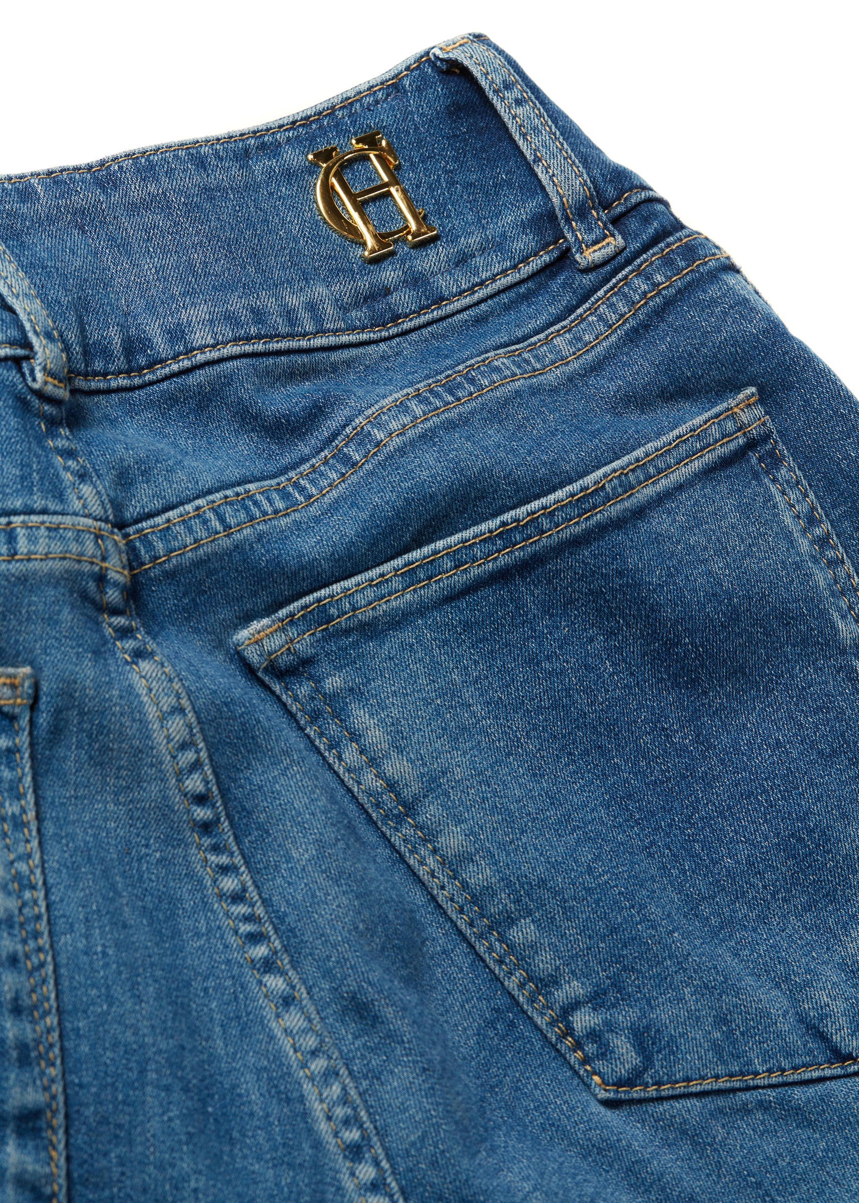High Rise Flared Jean (Denim) - Image 7