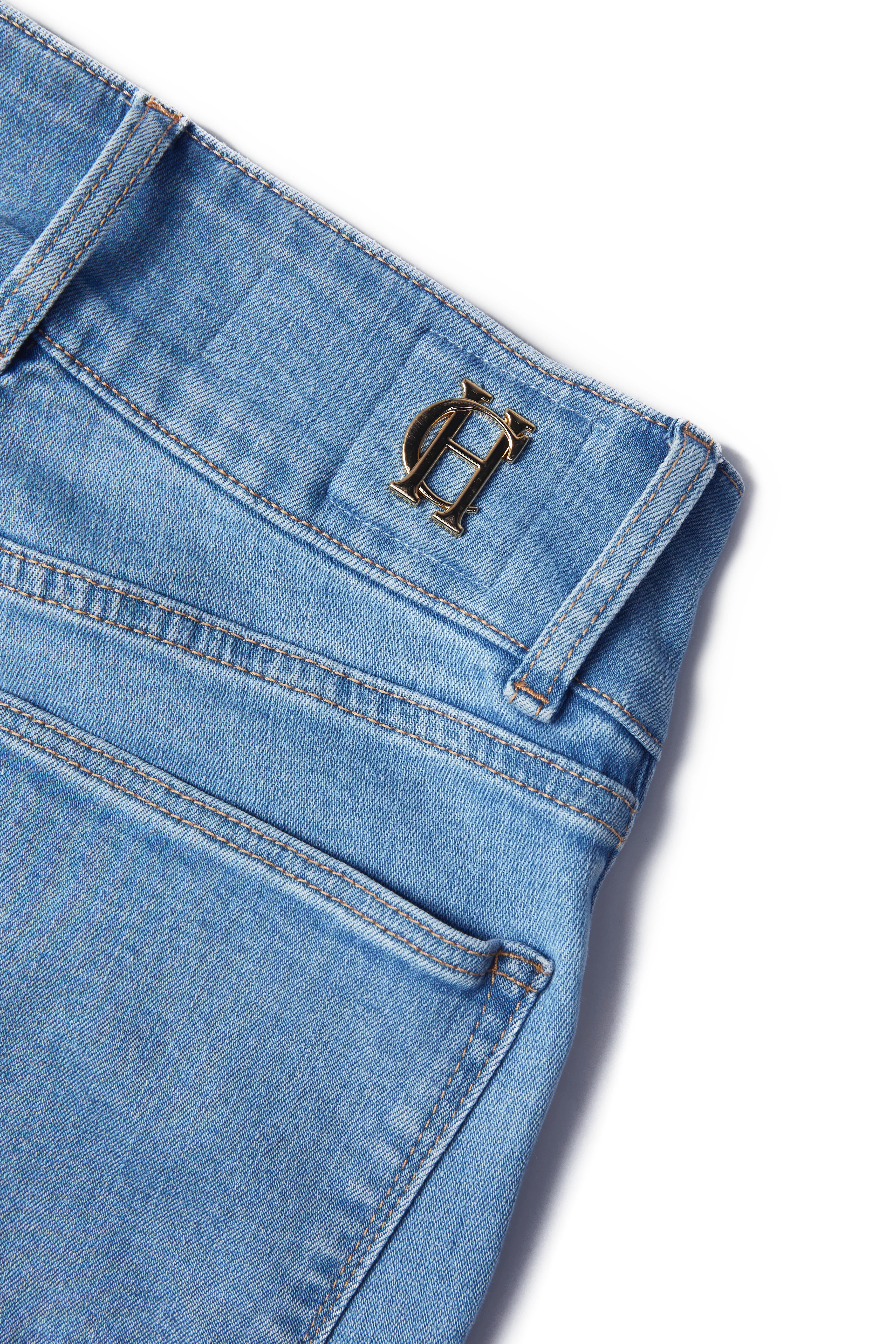 High Rise Flared Jean (Light Denim) - Image 8
