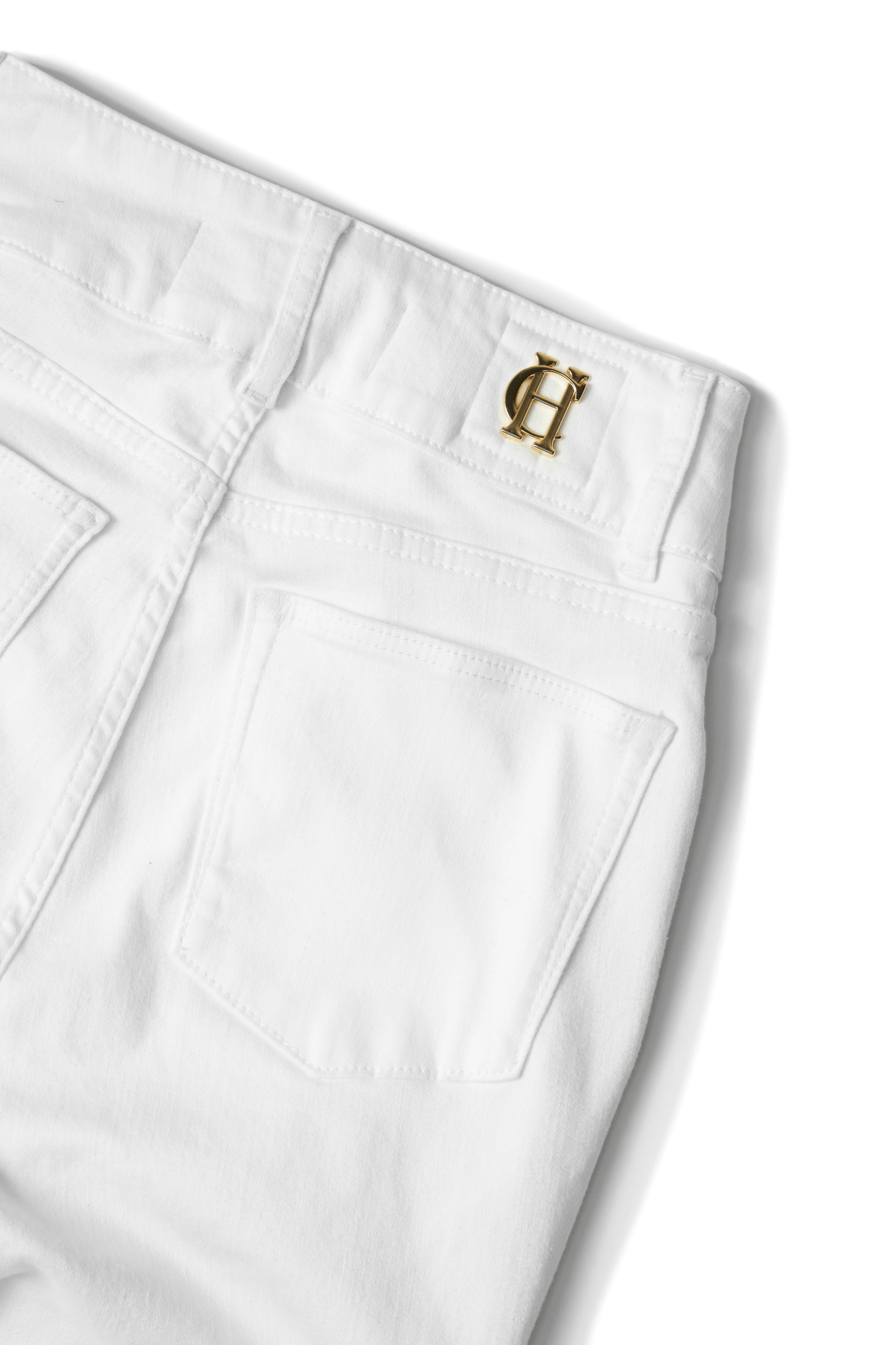 High Rise Flared Jean (White) - Image 6