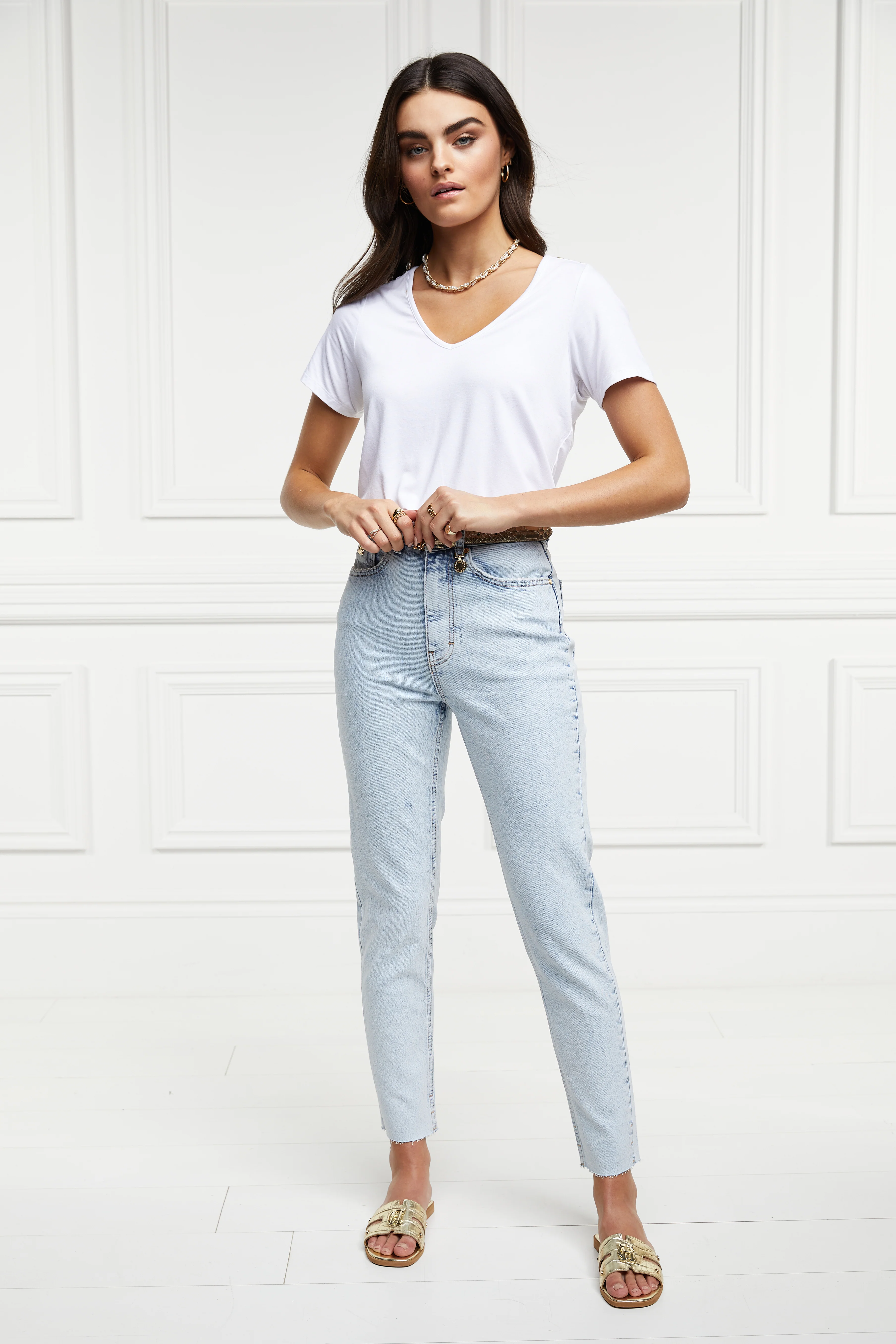 High Rise Slim Jean (Light Stone Wash) - Image 5