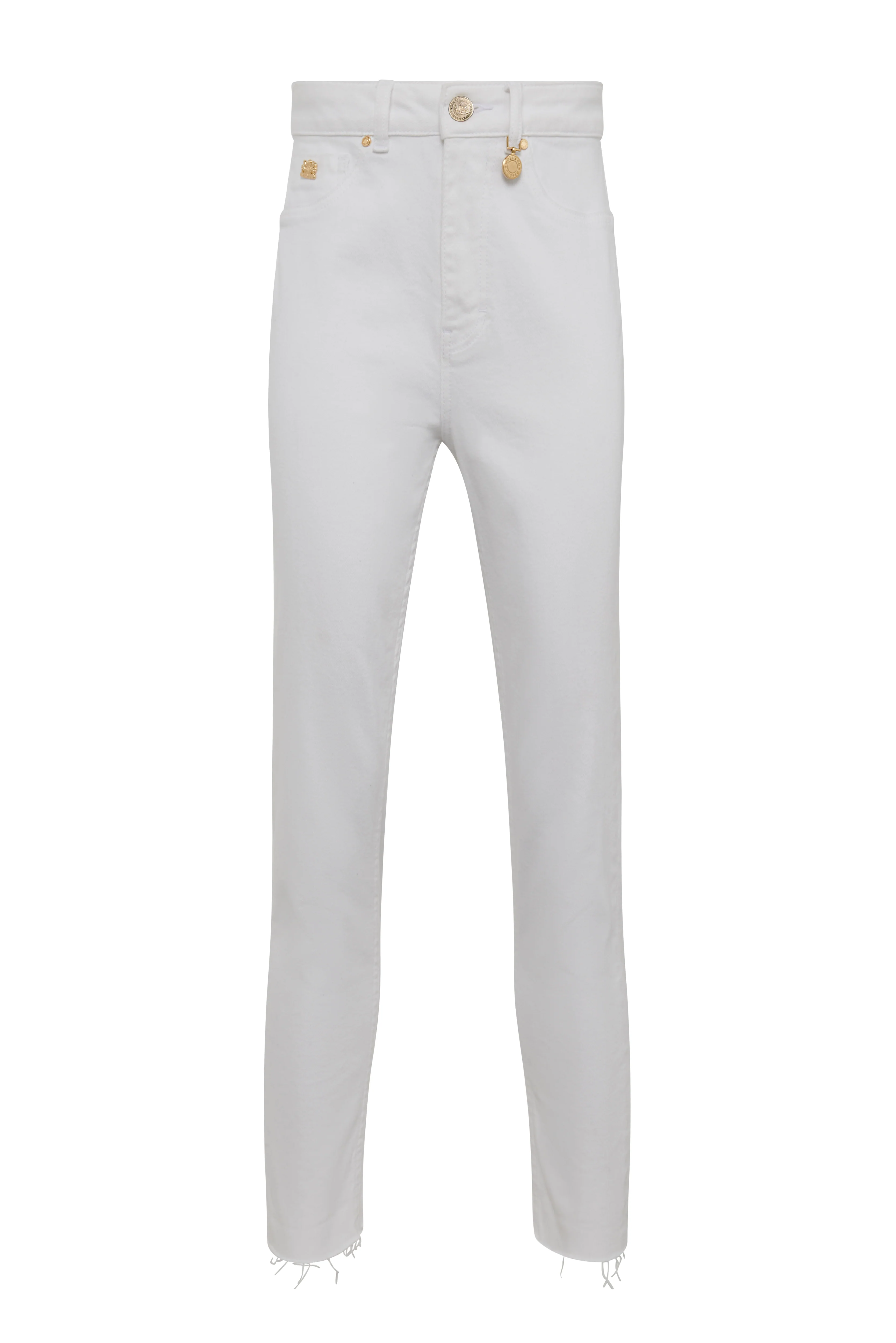 High Rise Slim Jean (White) - Image 6