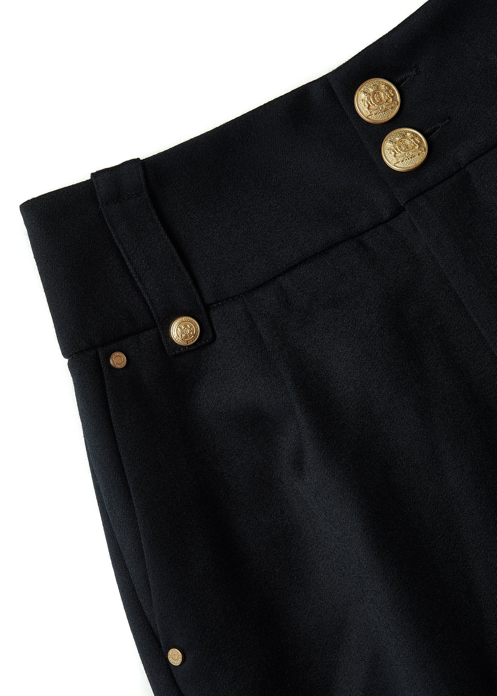 High Waisted Peg Trouser (Black Barathea) - Image 7