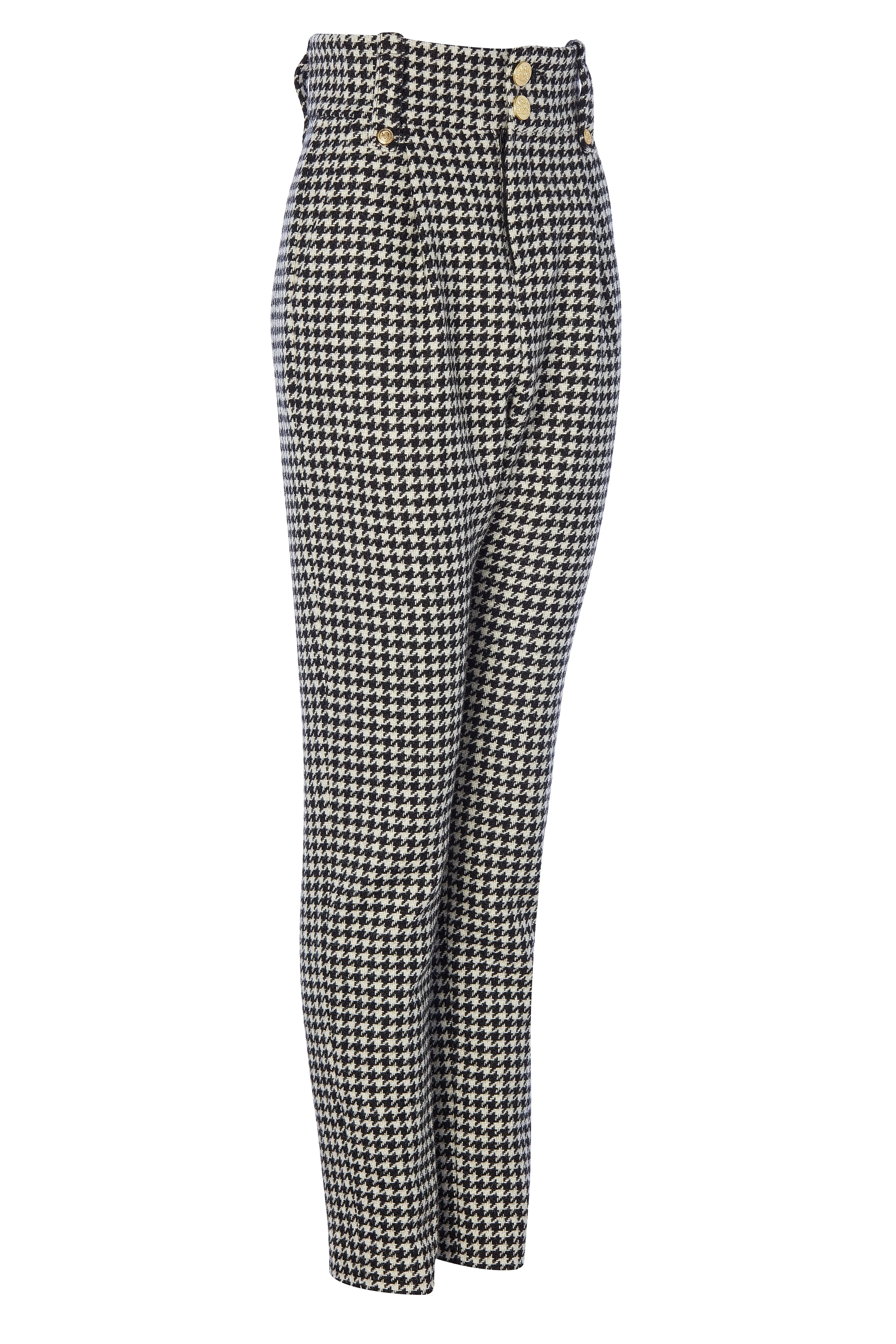 High Waisted Peg Trouser (Houndstooth) - Image 5