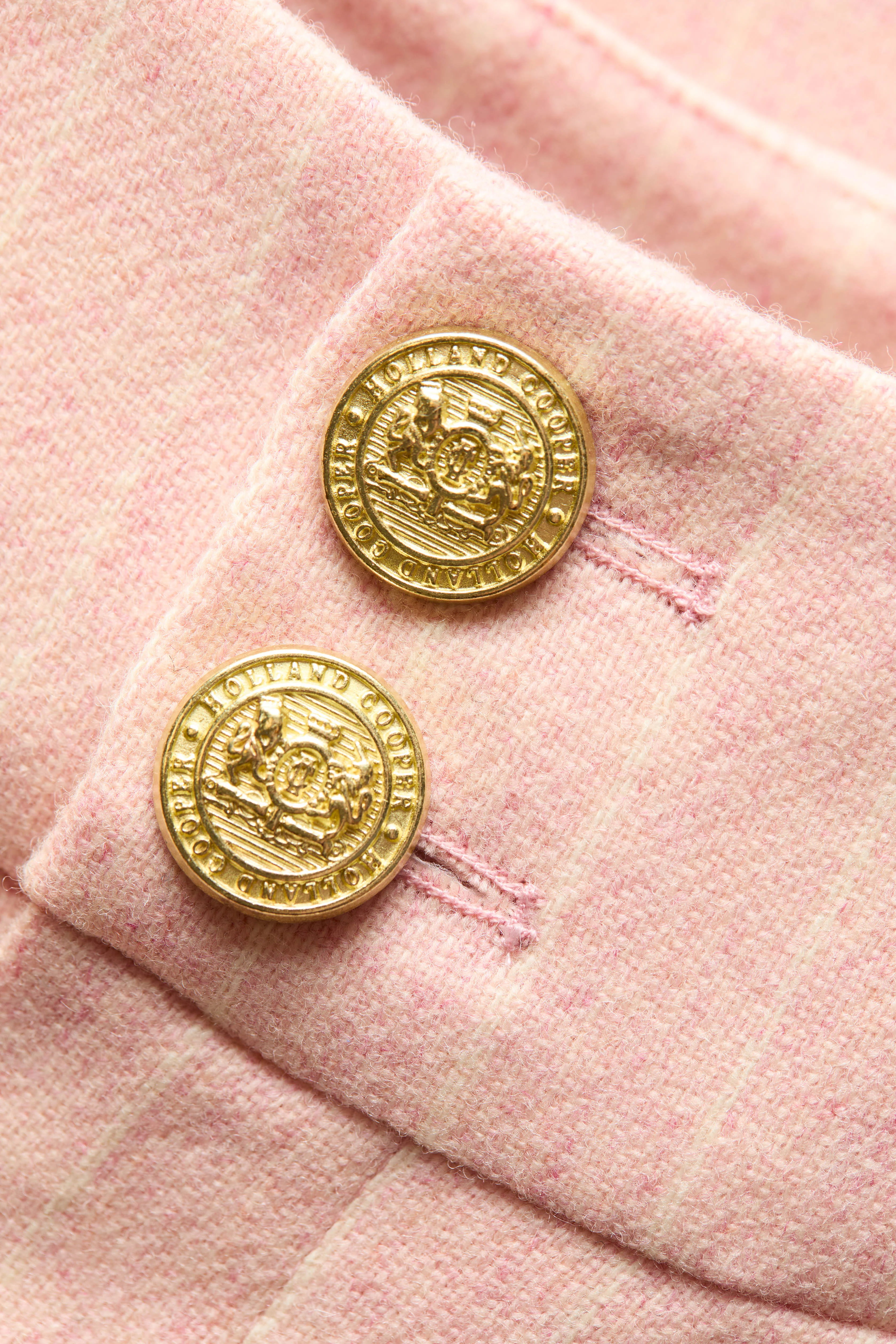 High Waisted Straight Trouser (Pink Chalk Pinstripe) - Image 7