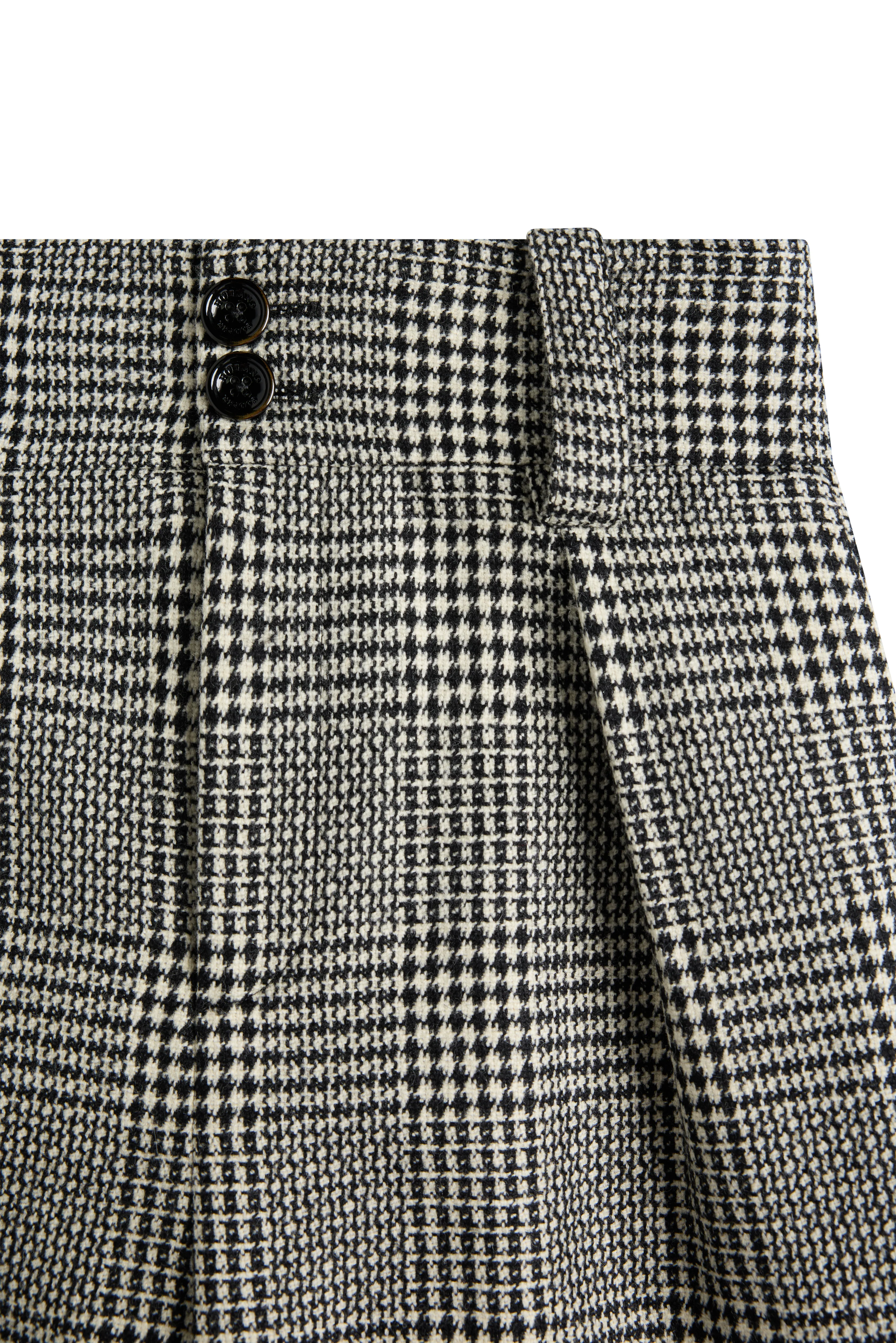 High Waisted Wide Leg Trouser (Prince Of Wales Mono) - Image 6