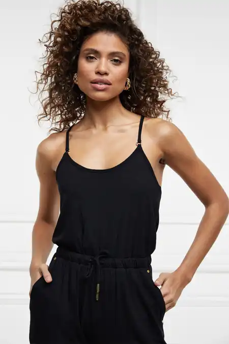 Iconic Jersey Jumpsuit (Black) - Image 5