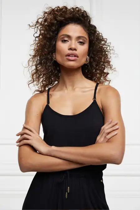 Iconic Jersey Jumpsuit (Black) - Image 7