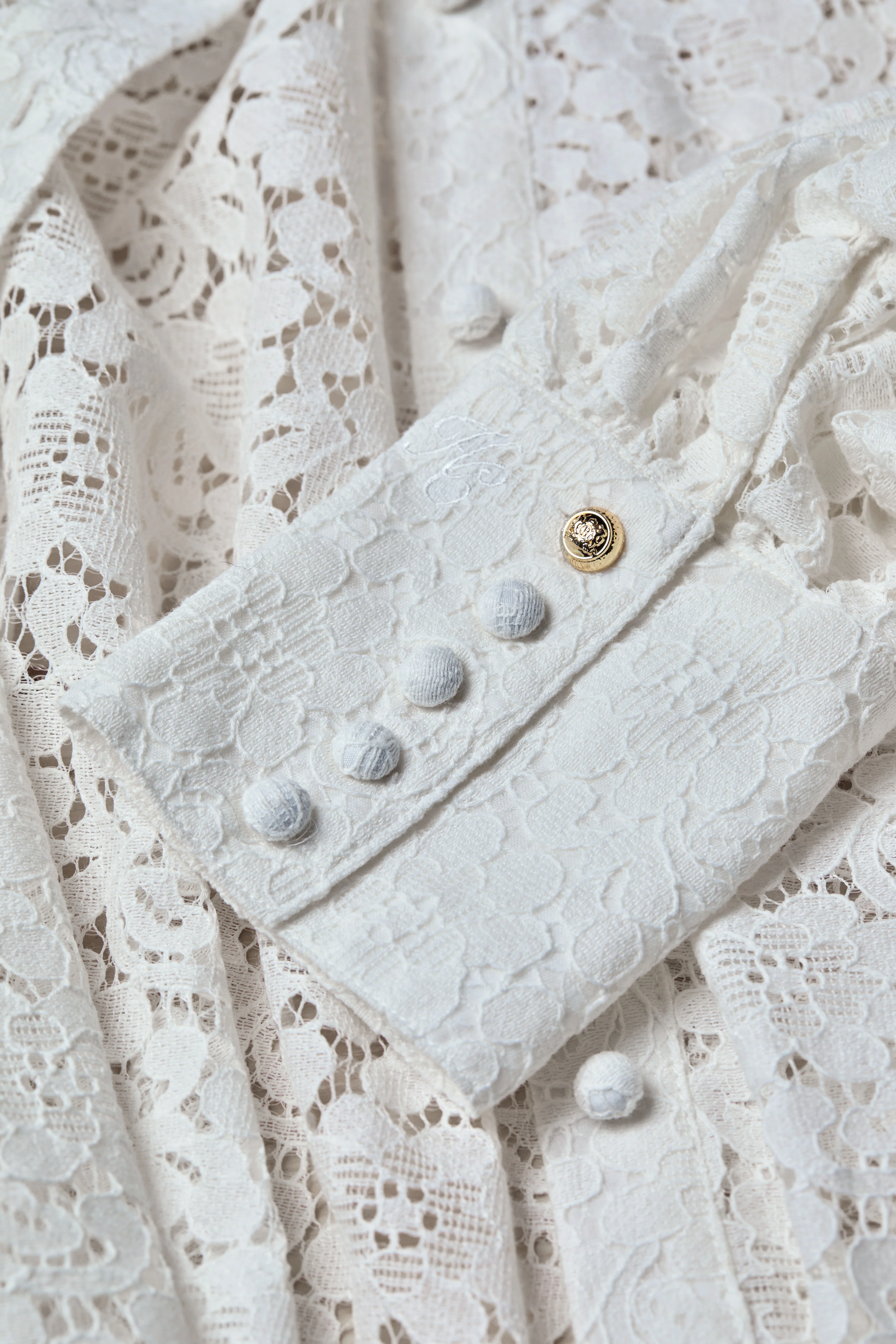 Iona Lace Shirt (Ivory) - Image 9